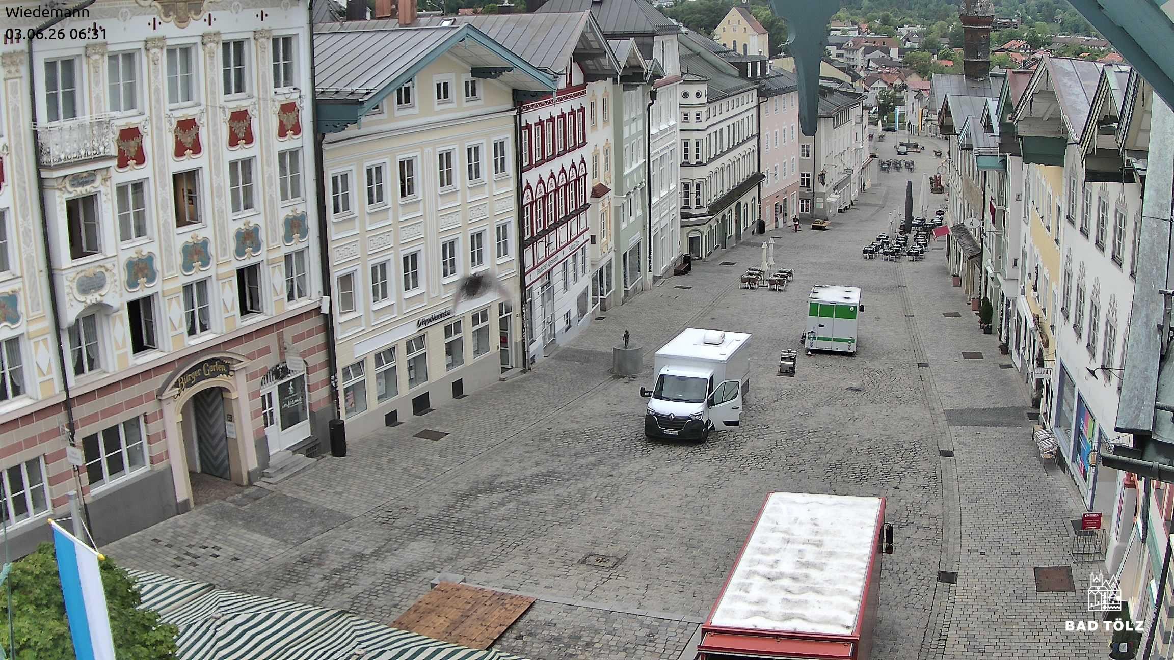 Archiv Foto Webcam Obere Marktstraße Bad Tölz