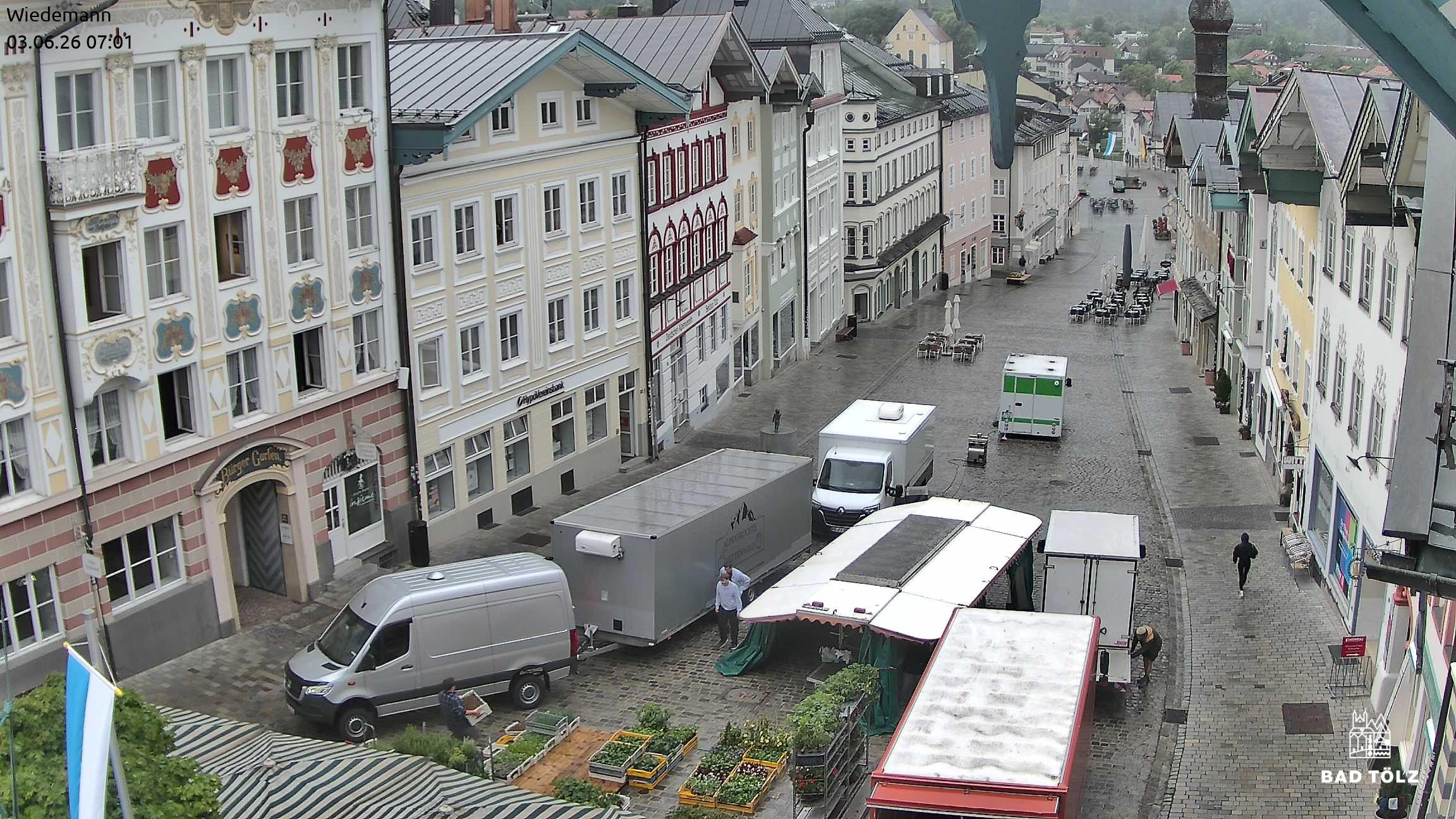 Archiv Foto Webcam Obere Marktstraße Bad Tölz
