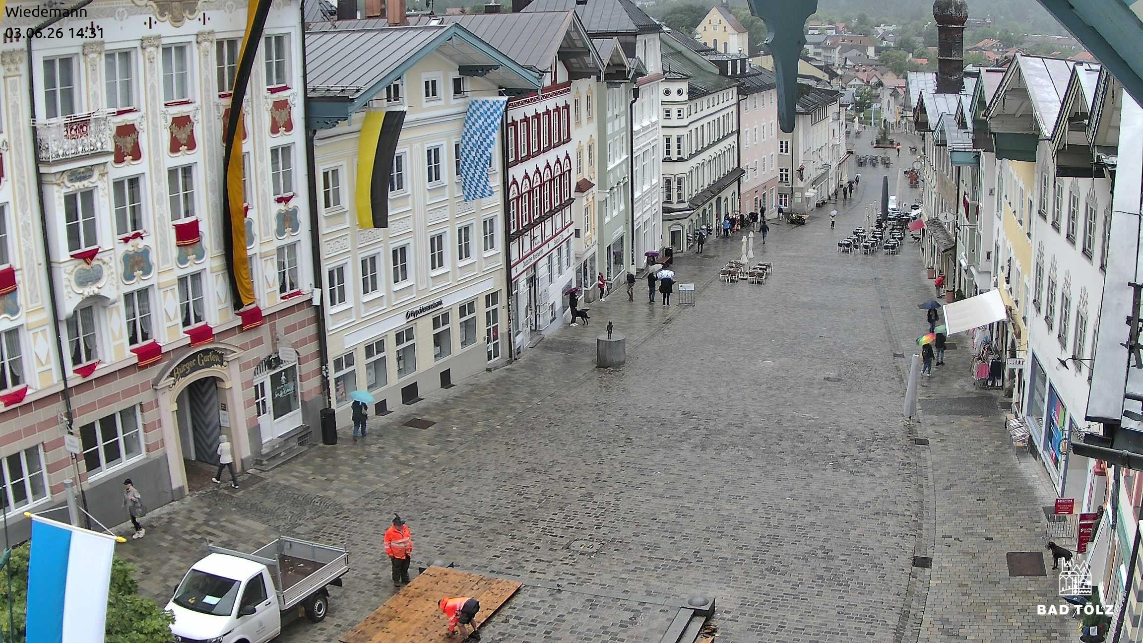 Archiv Foto Webcam Obere Marktstraße Bad Tölz