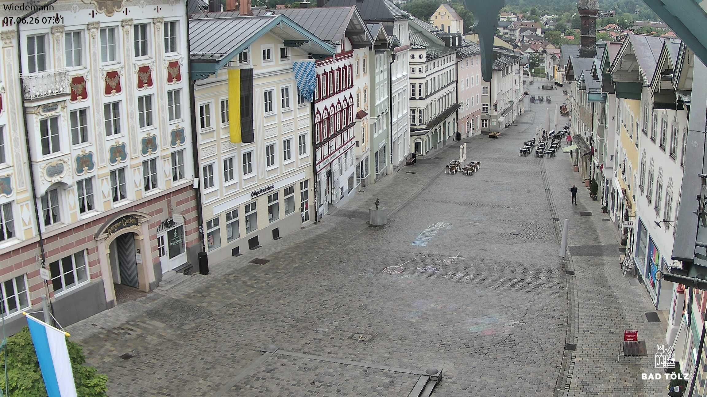 Archiv Foto Webcam Obere Marktstraße Bad Tölz