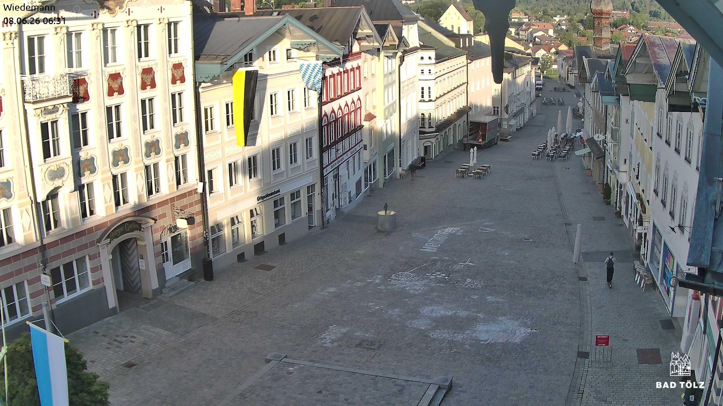 Archiv Foto Webcam Obere Marktstraße Bad Tölz