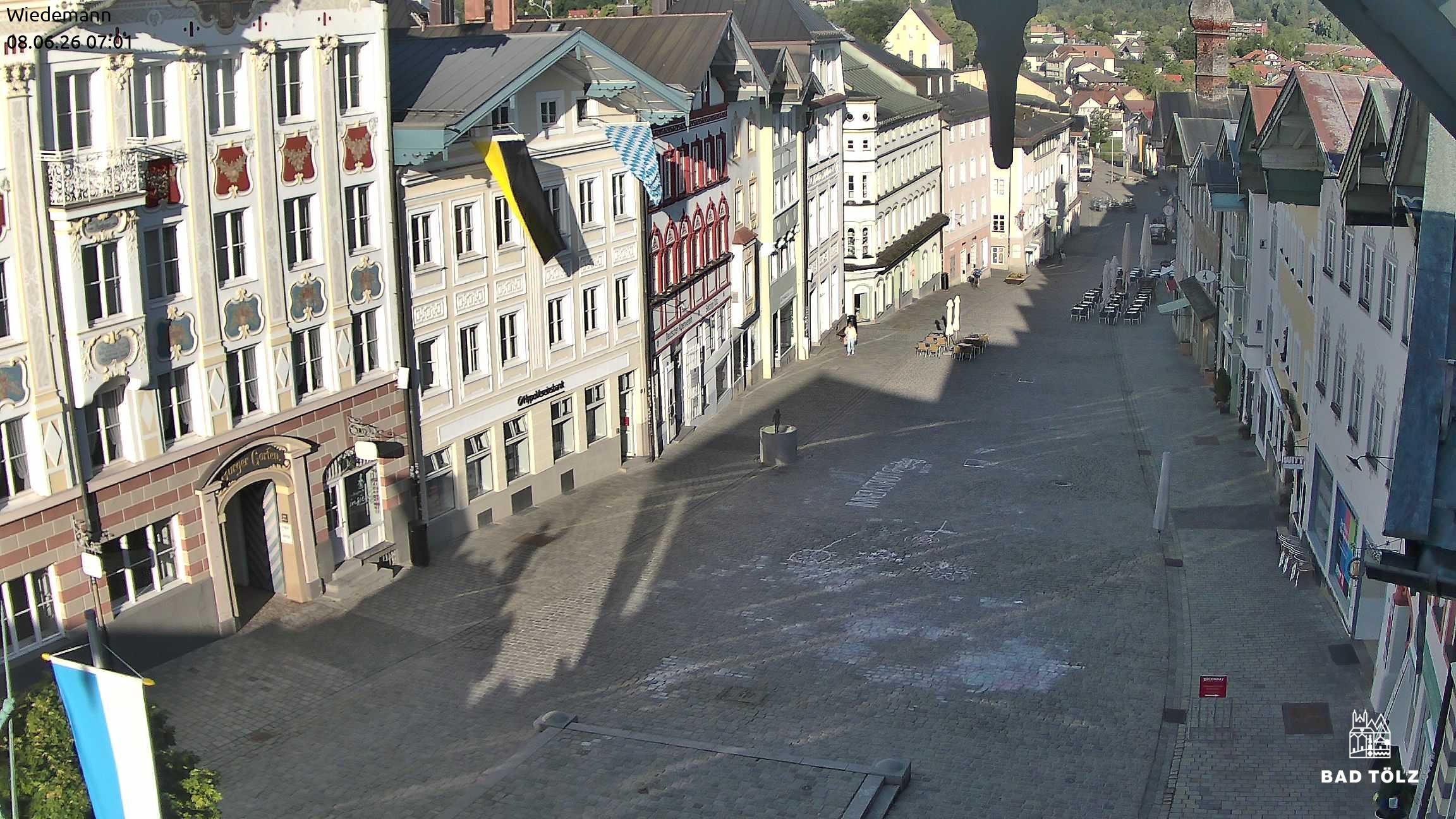 Archiv Foto Webcam Obere Marktstraße Bad Tölz