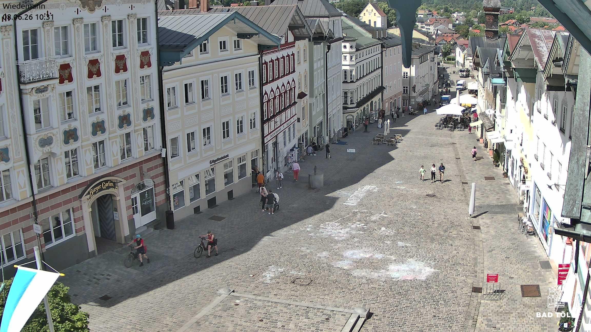 Archiv Foto Webcam Obere Marktstraße Bad Tölz