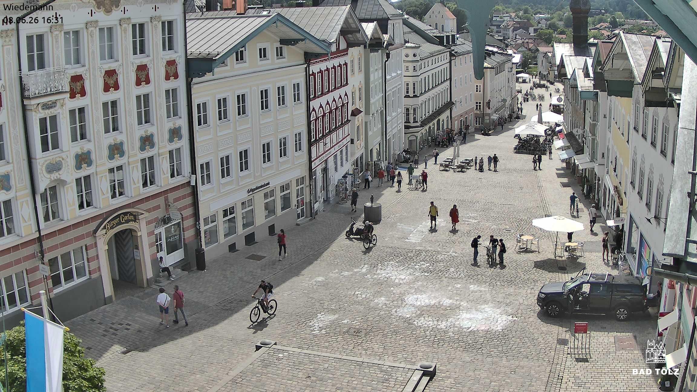 Archiv Foto Webcam Obere Marktstraße Bad Tölz