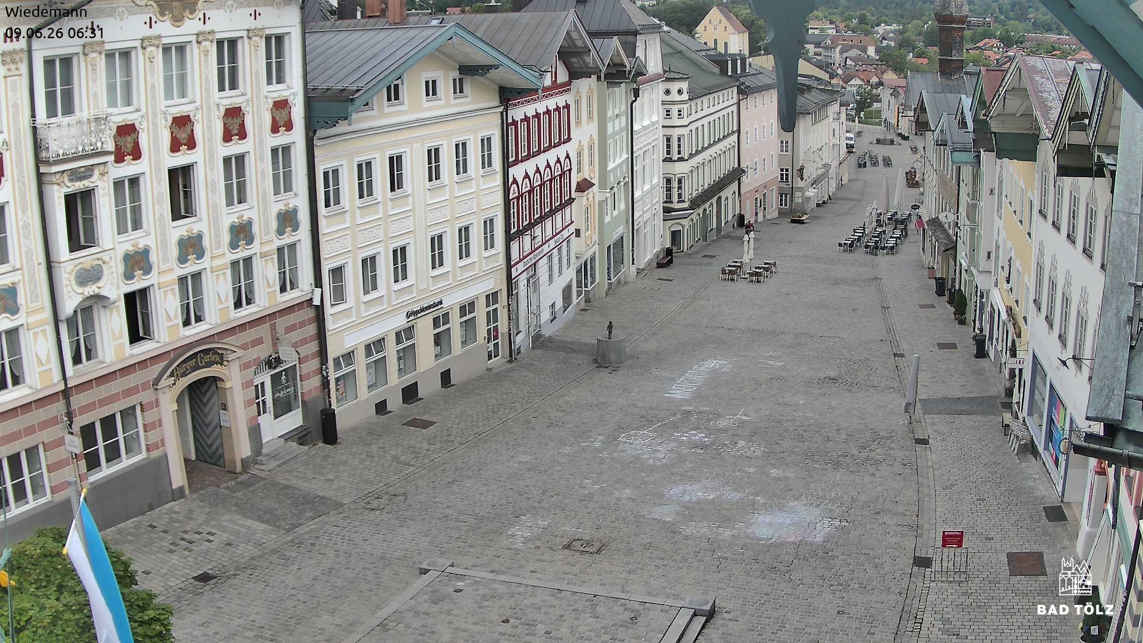 Archiv Foto Webcam Obere Marktstraße Bad Tölz
