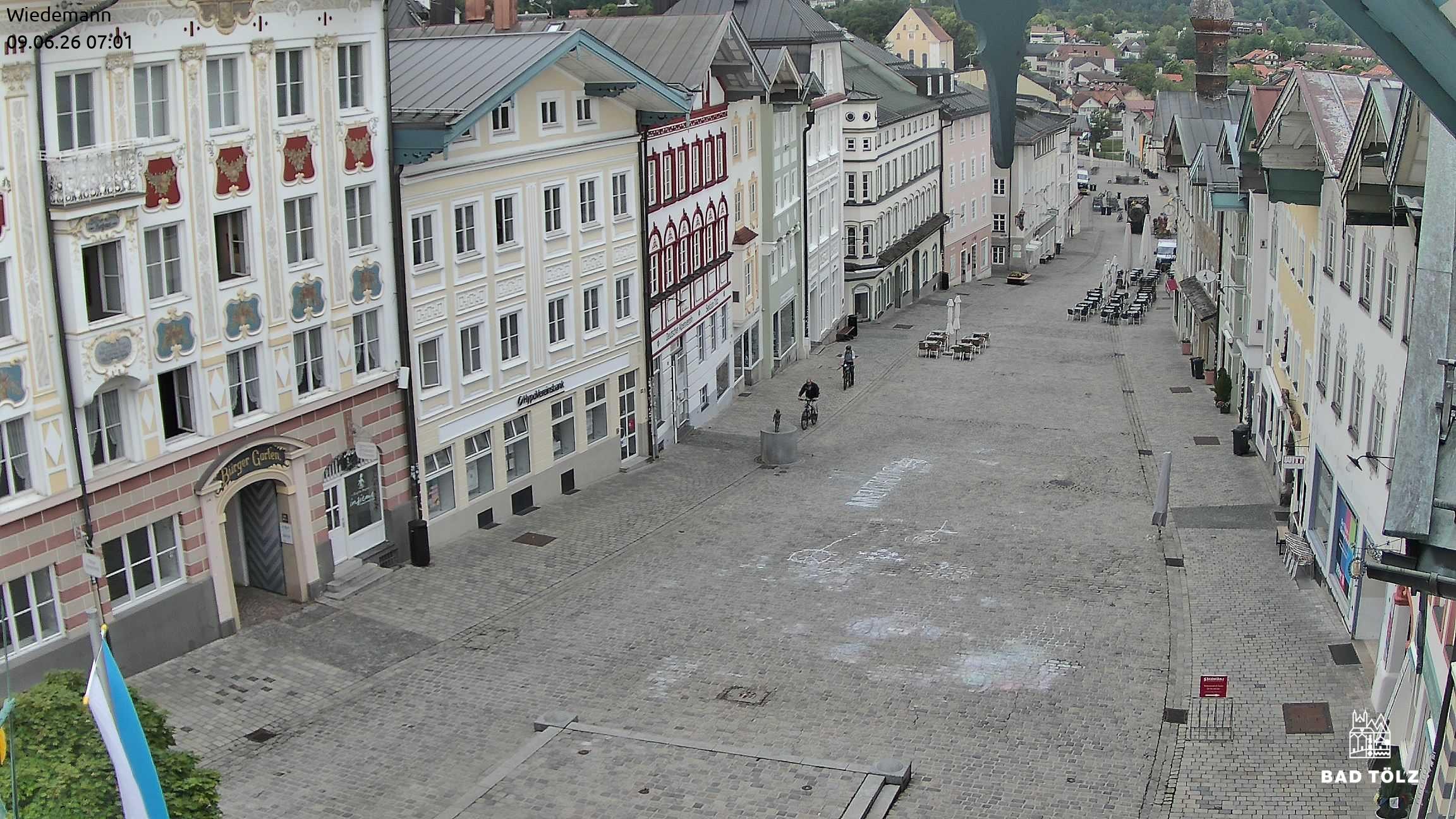 Archiv Foto Webcam Obere Marktstraße Bad Tölz