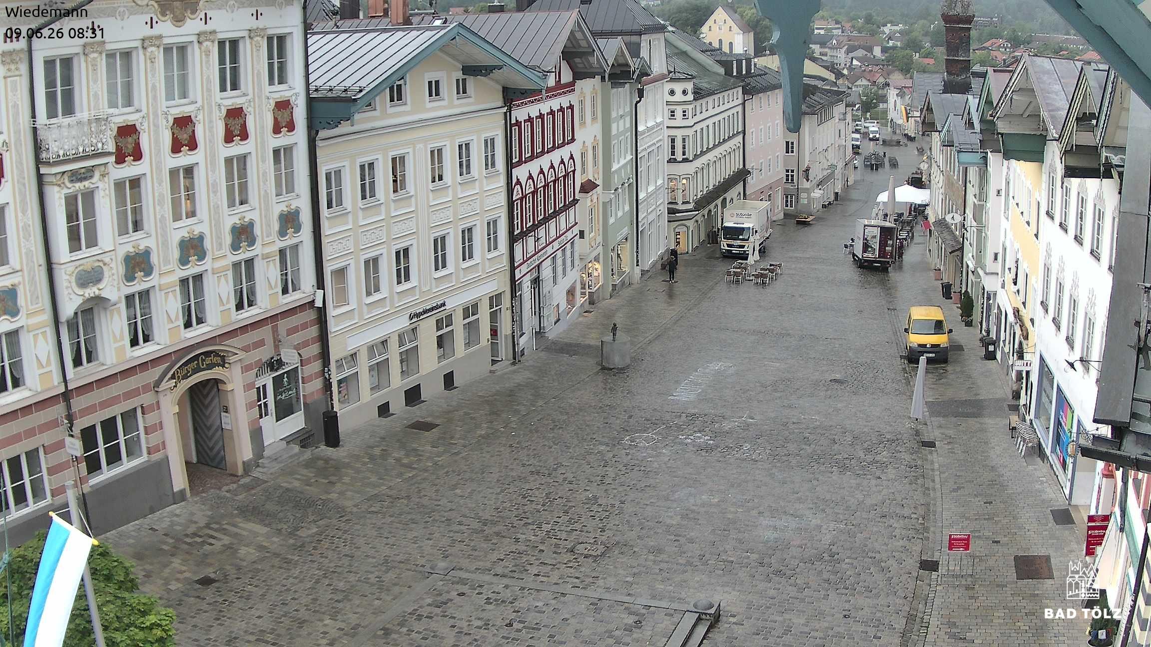Archiv Foto Webcam Obere Marktstraße Bad Tölz