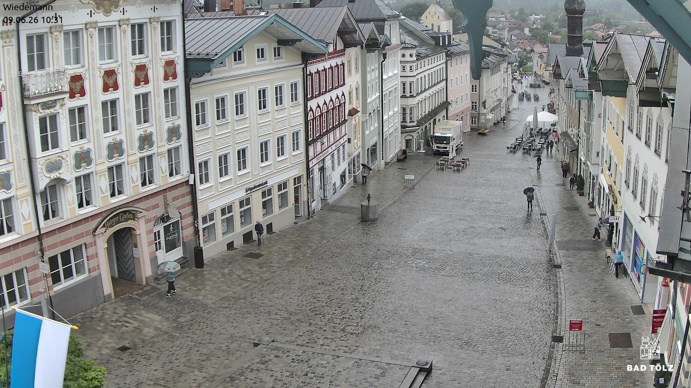 Archiv Foto Webcam Obere Marktstraße Bad Tölz