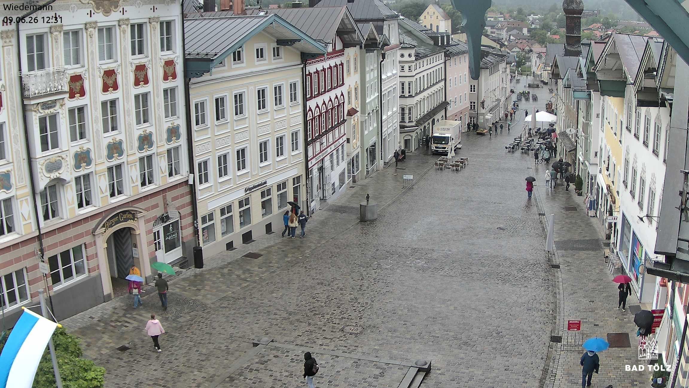 Archiv Foto Webcam Obere Marktstraße Bad Tölz