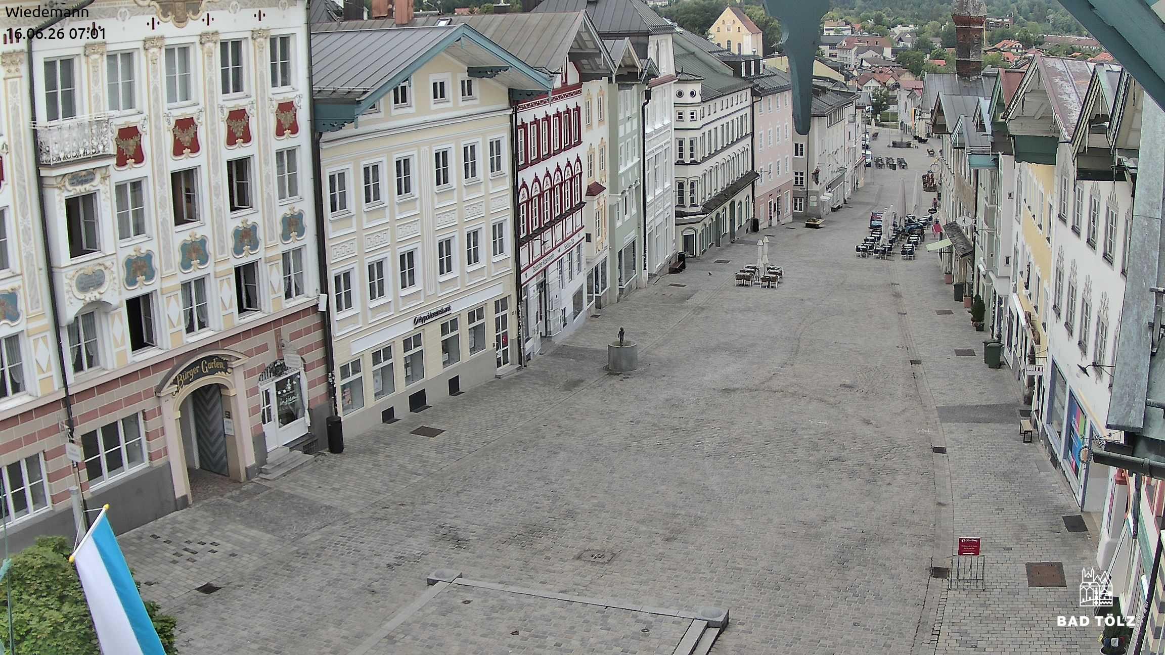 Archiv Foto Webcam Obere Marktstraße Bad Tölz