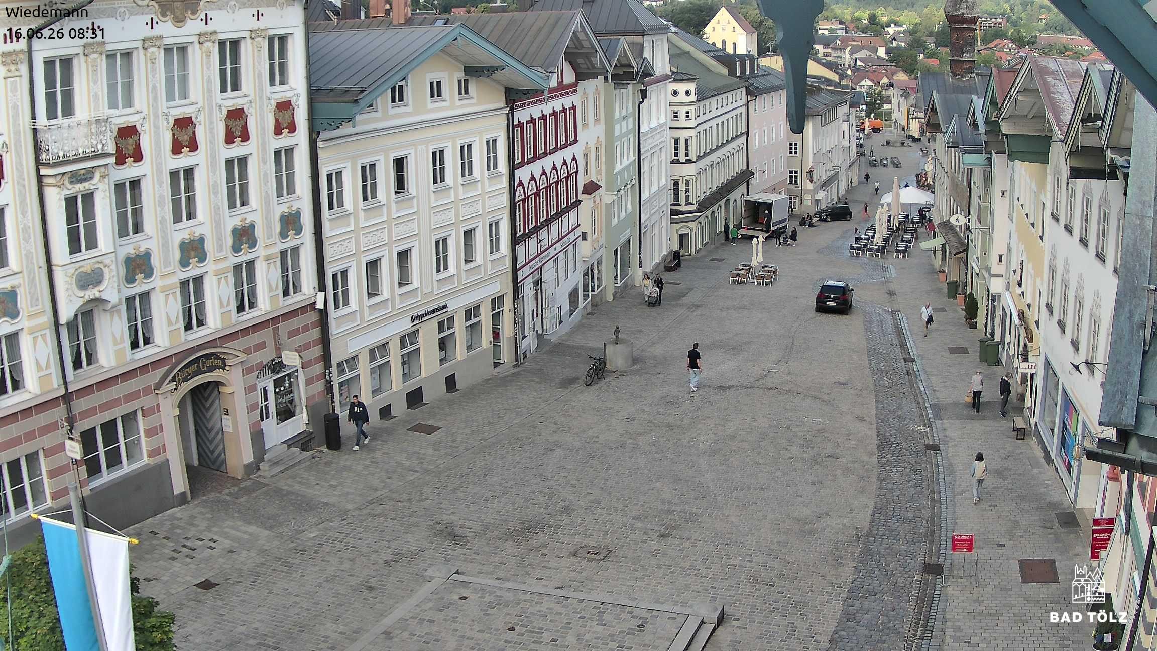Archiv Foto Webcam Obere Marktstraße Bad Tölz