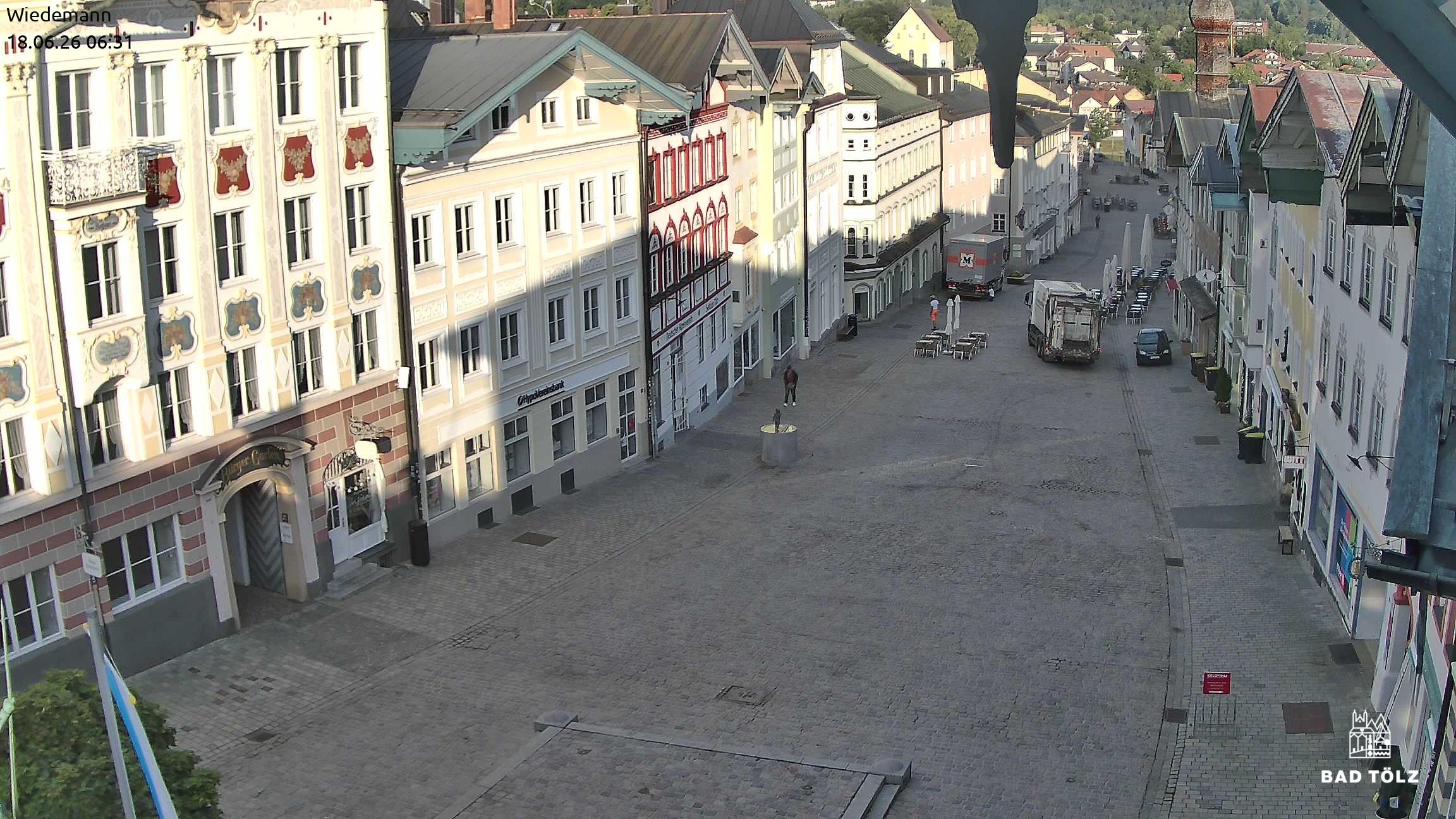 Archiv Foto Webcam Obere Marktstraße Bad Tölz