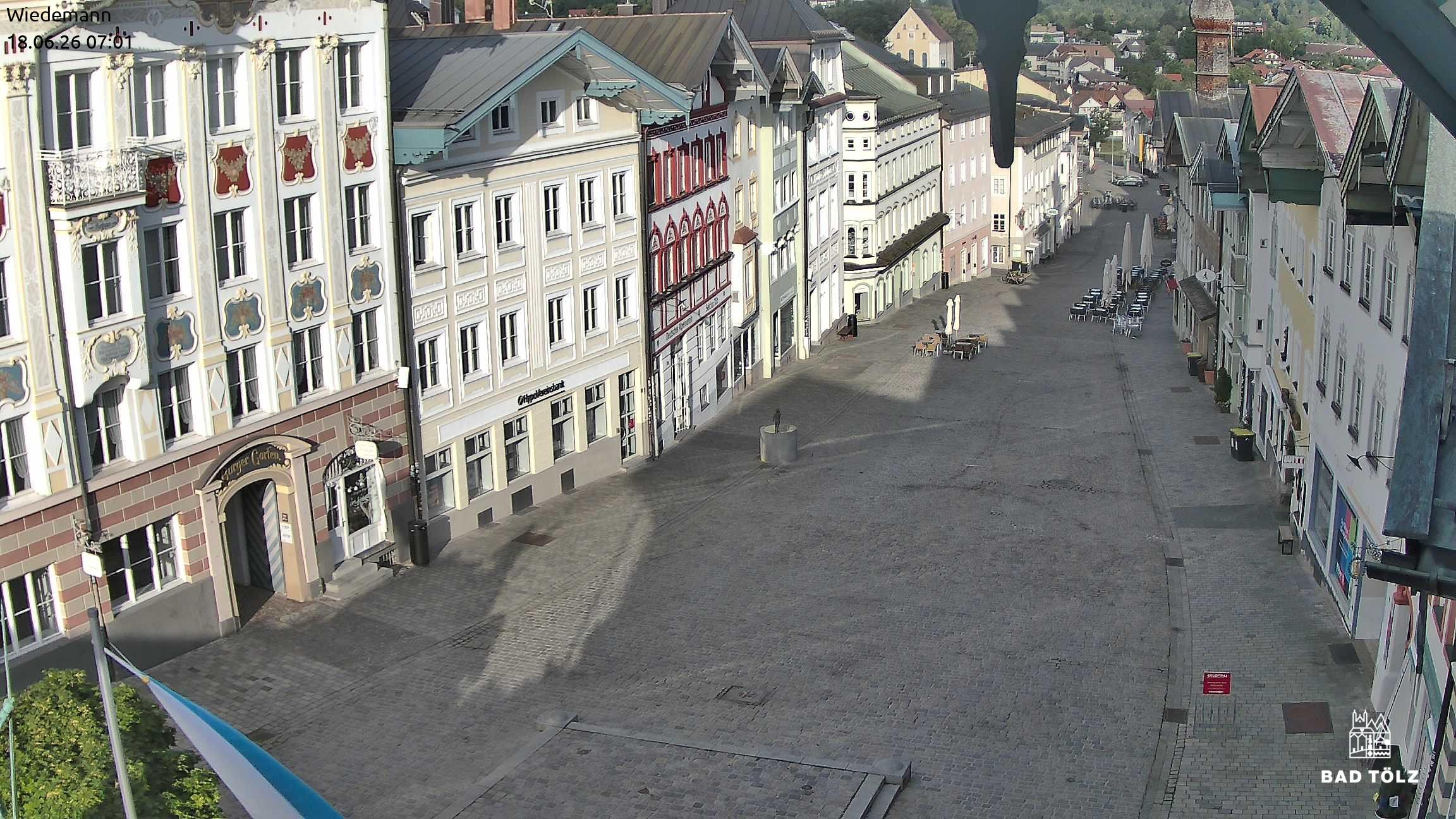 Archiv Foto Webcam Obere Marktstraße Bad Tölz