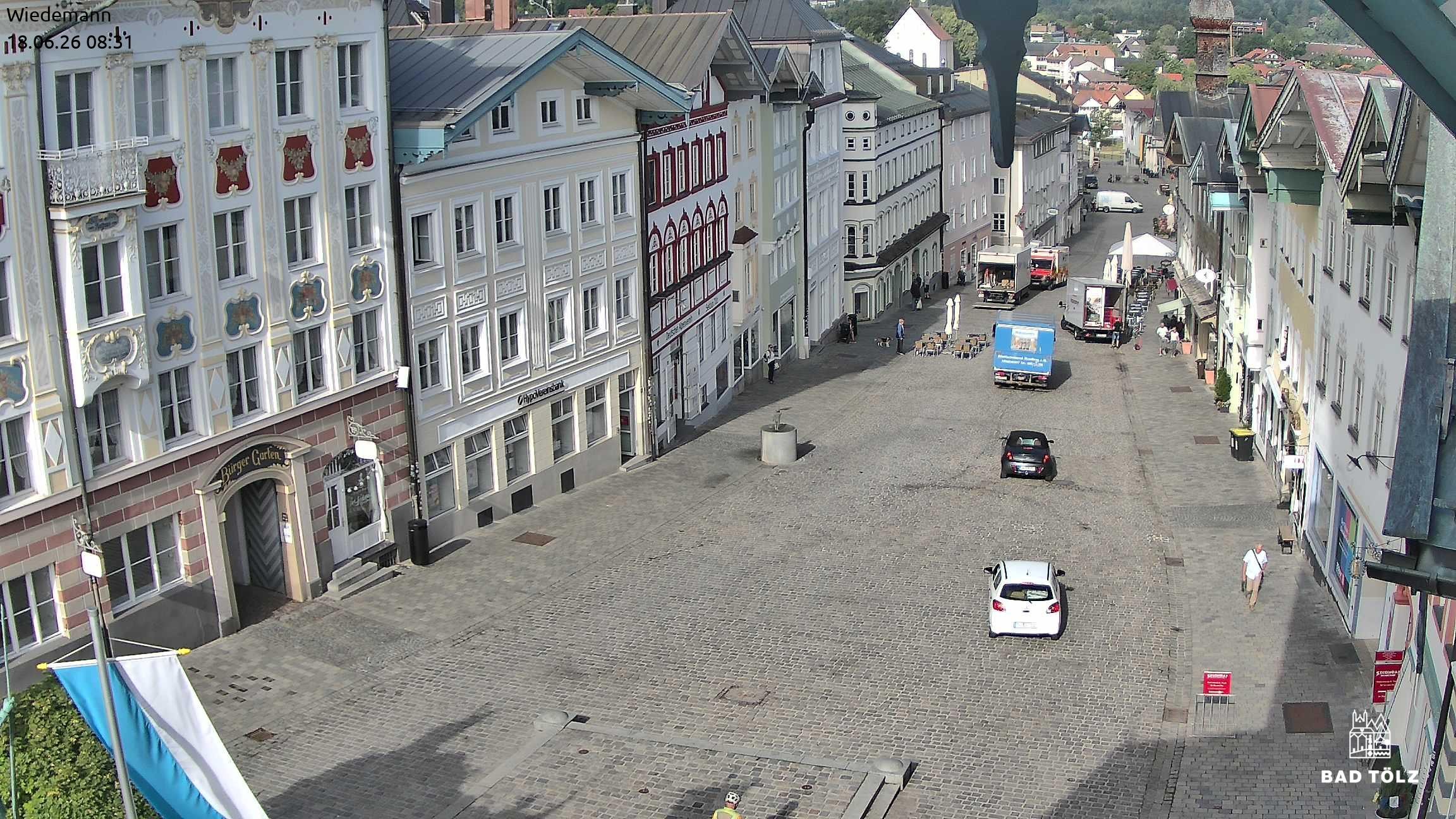 Archiv Foto Webcam Obere Marktstraße Bad Tölz