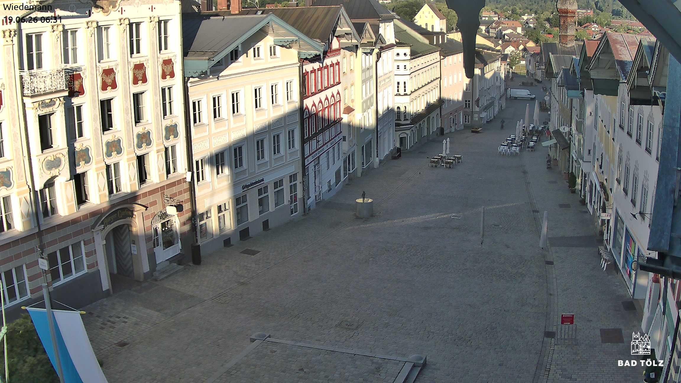 Archiv Foto Webcam Obere Marktstraße Bad Tölz