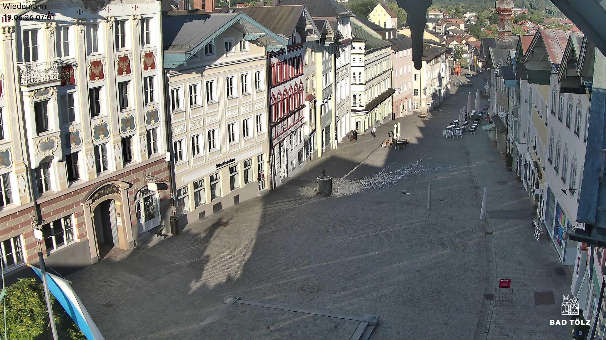 Archiv Foto Webcam Obere Marktstraße Bad Tölz