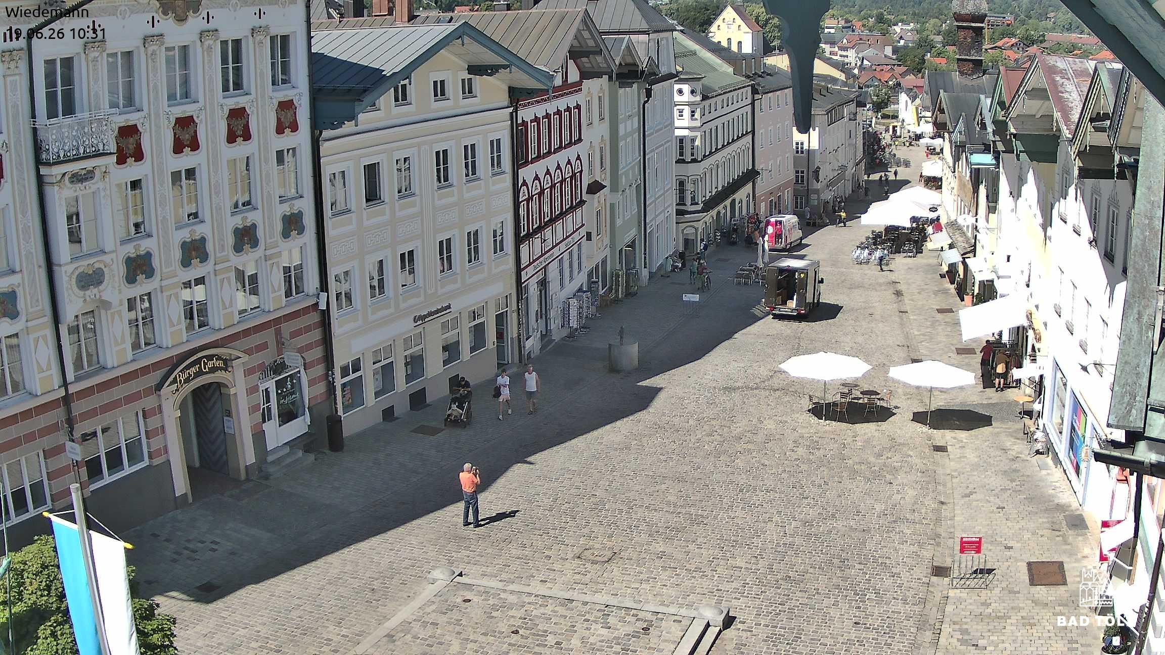 Archiv Foto Webcam Obere Marktstraße Bad Tölz