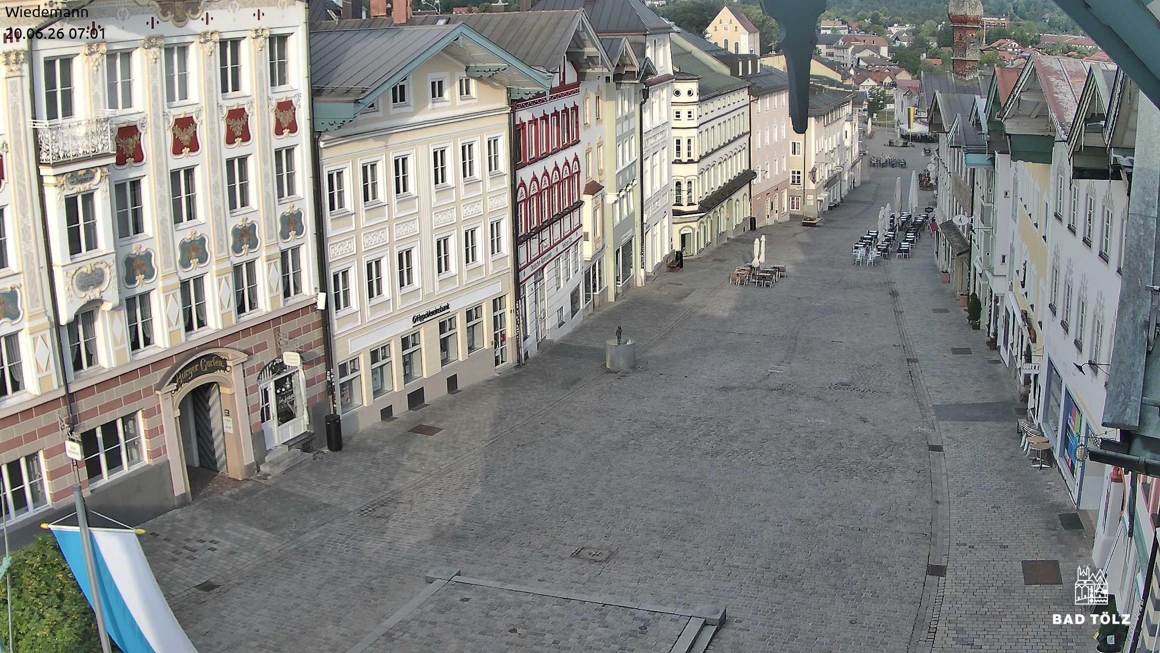 Archiv Foto Webcam Obere Marktstraße Bad Tölz