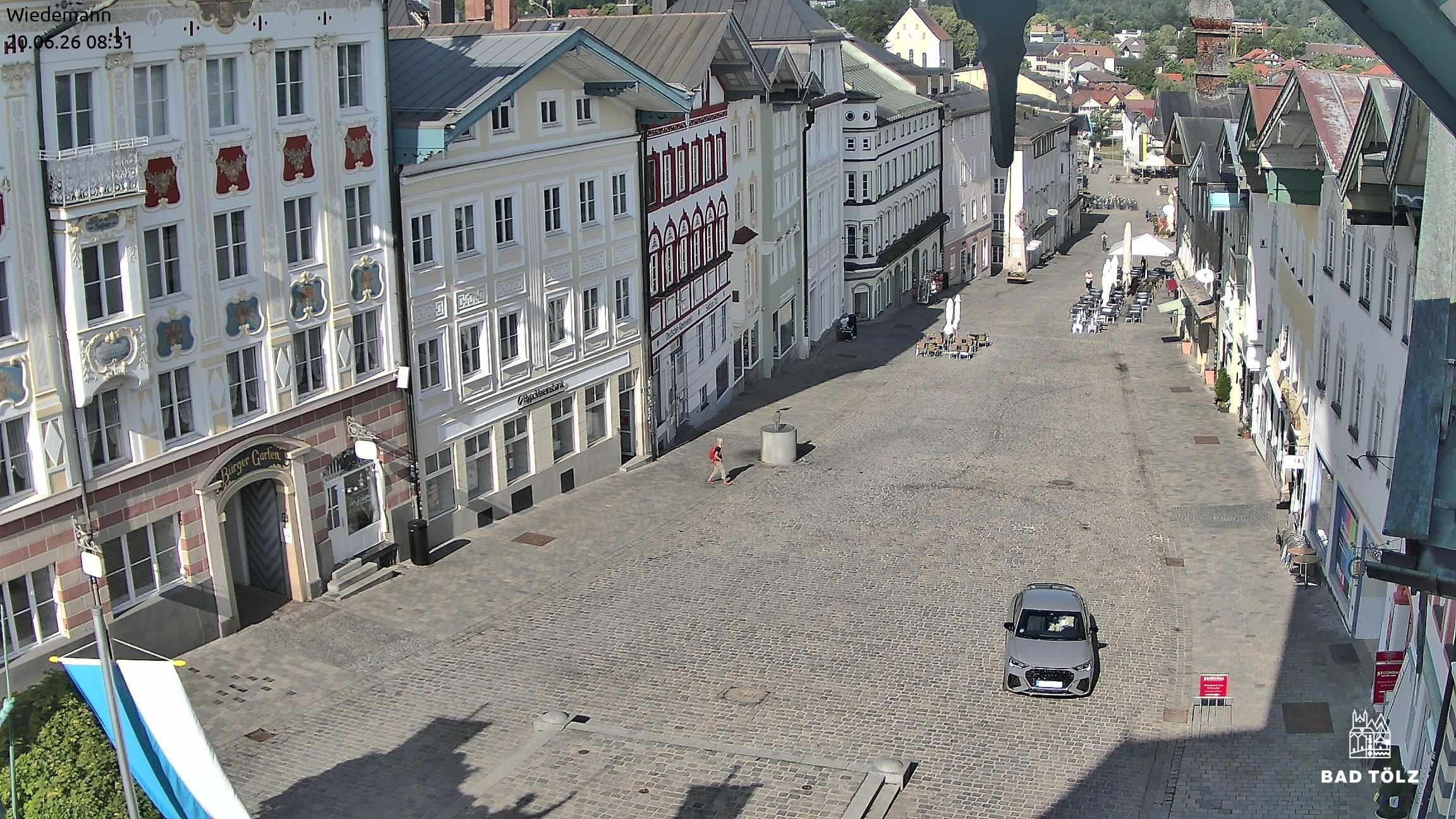 Archiv Foto Webcam Obere Marktstraße Bad Tölz