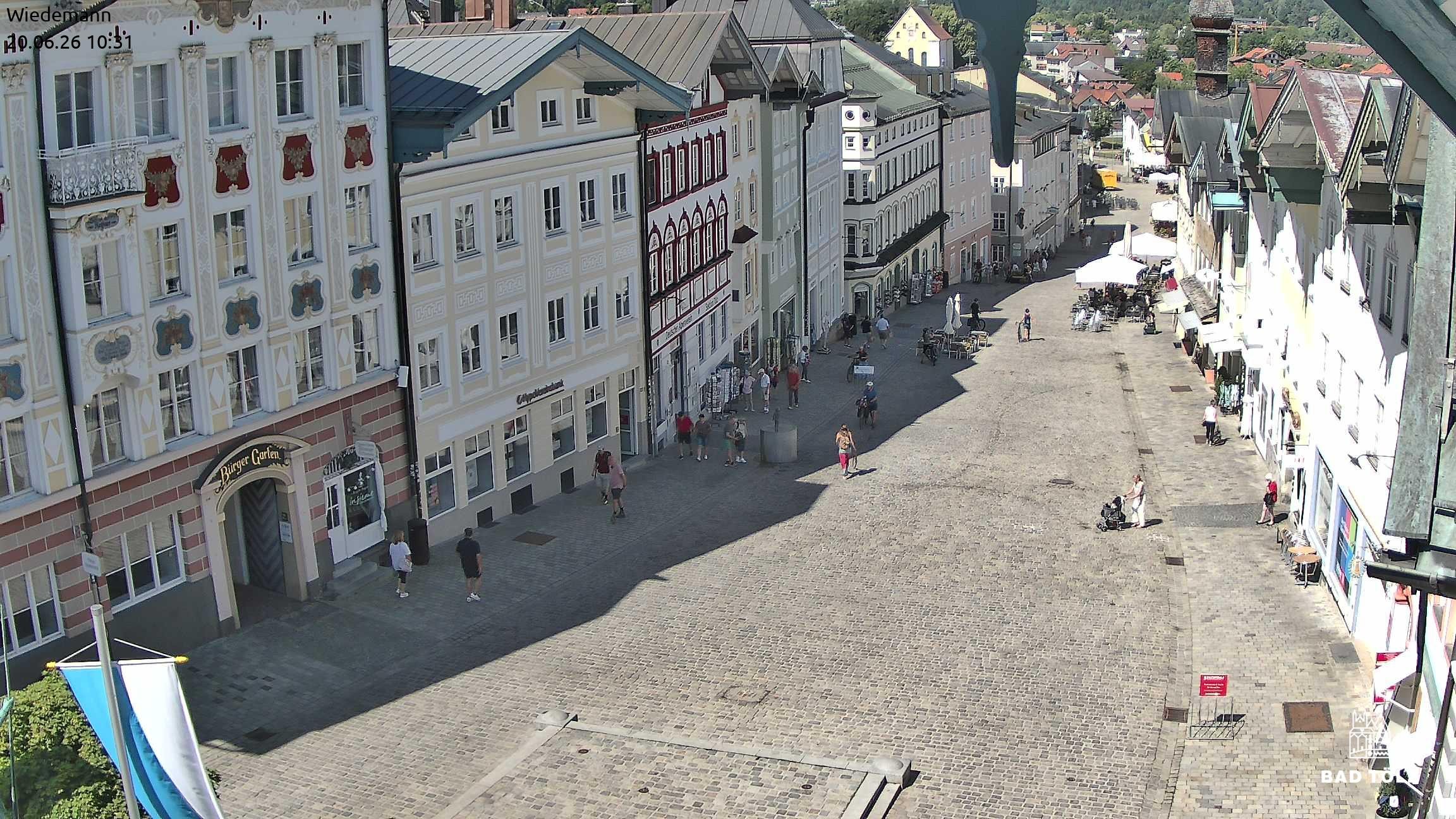 Archiv Foto Webcam Obere Marktstraße Bad Tölz