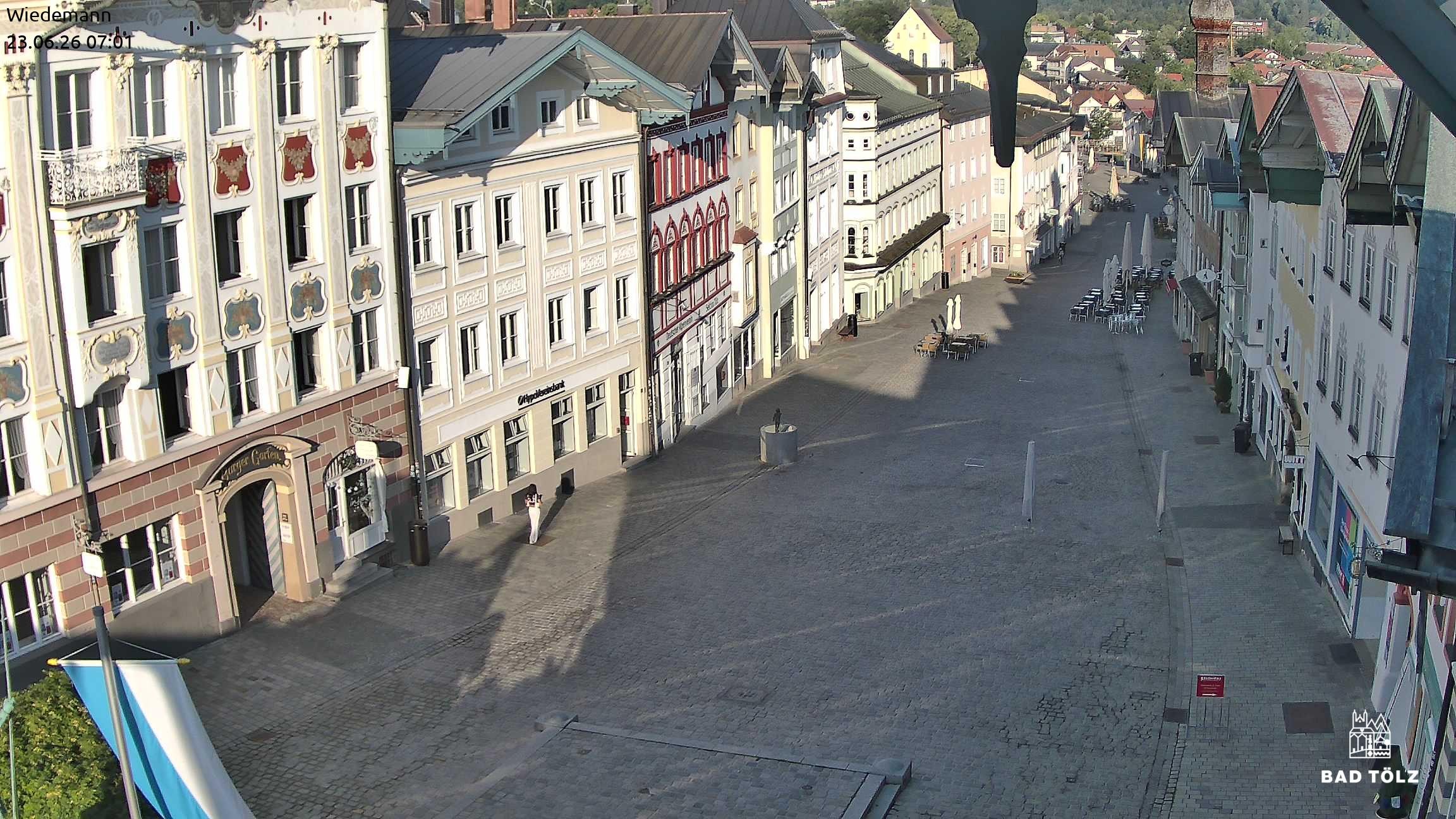 Archiv Foto Webcam Obere Marktstraße Bad Tölz