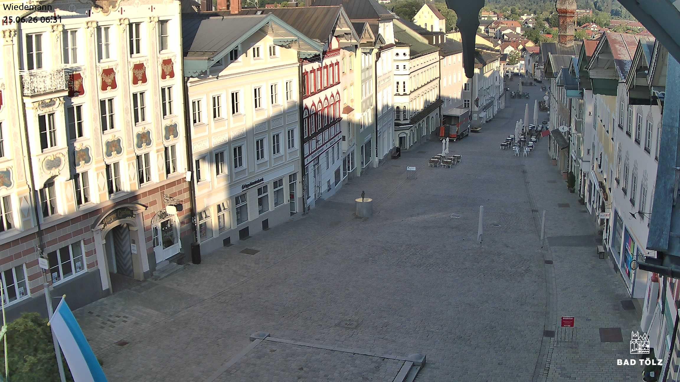 Archiv Foto Webcam Obere Marktstraße Bad Tölz