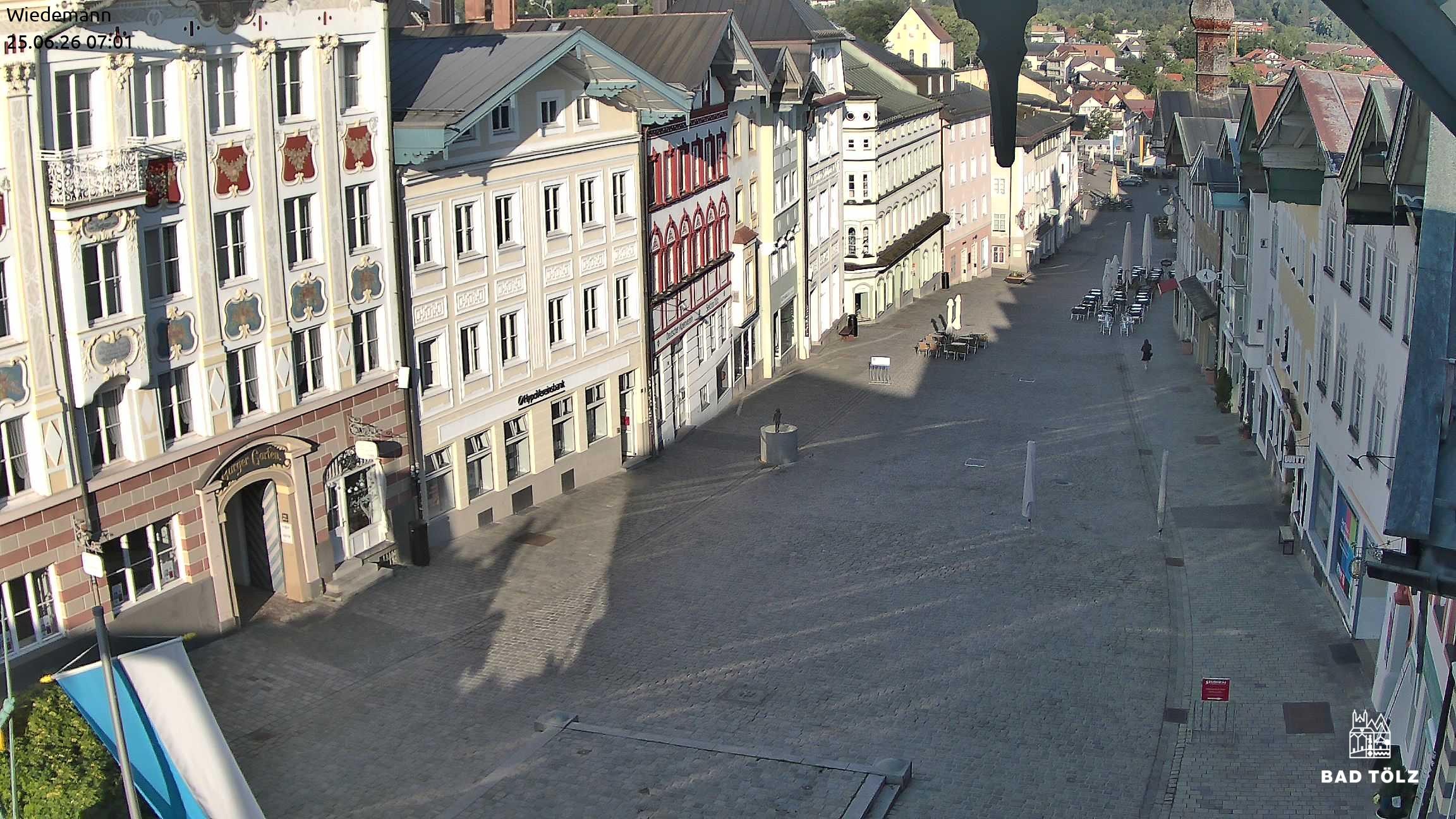 Archiv Foto Webcam Obere Marktstraße Bad Tölz