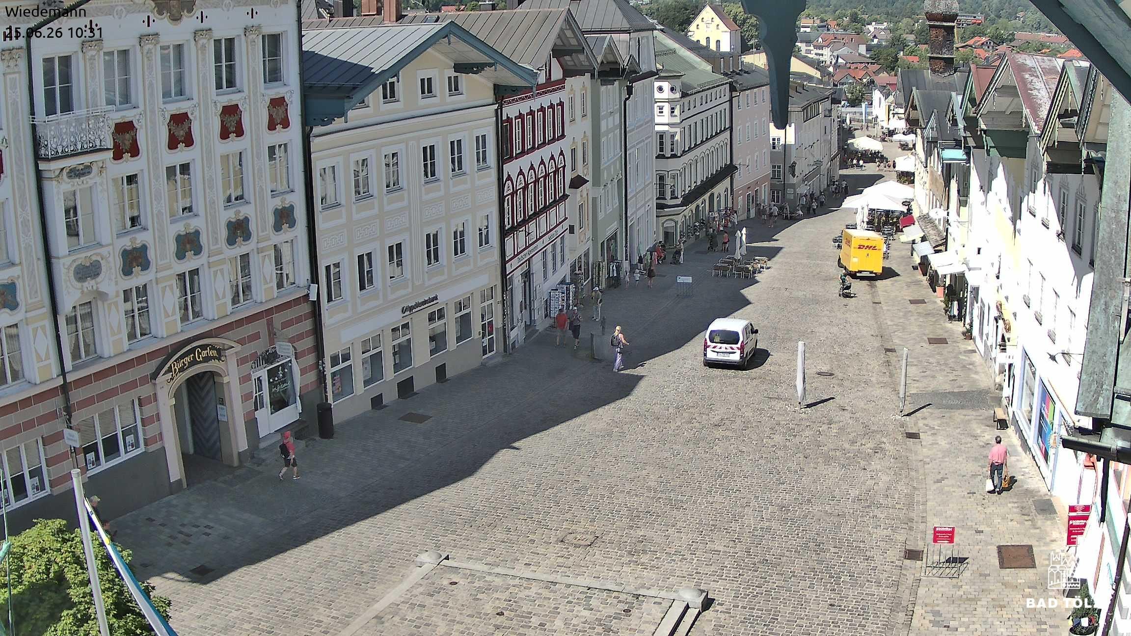 Archiv Foto Webcam Obere Marktstraße Bad Tölz