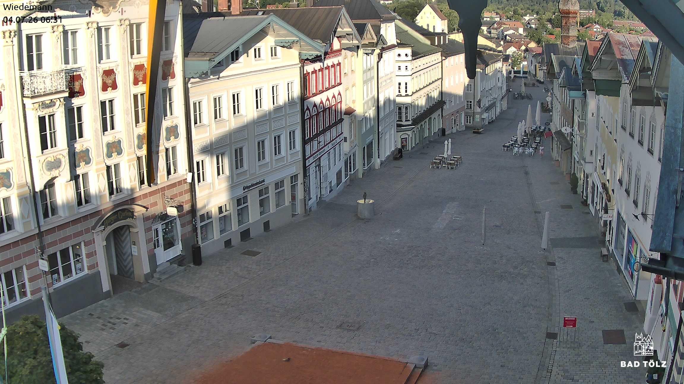 Archiv Foto Webcam Obere Marktstraße Bad Tölz