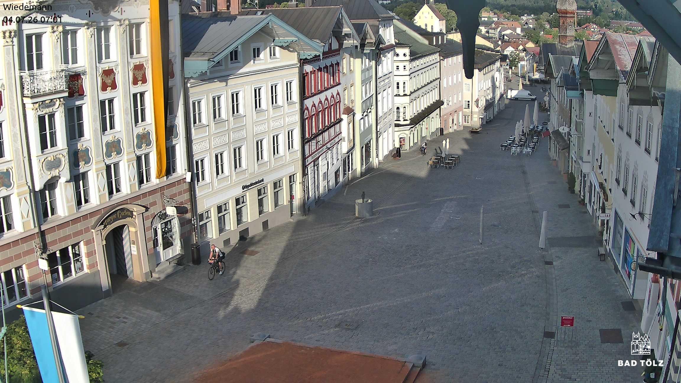 Archiv Foto Webcam Obere Marktstraße Bad Tölz