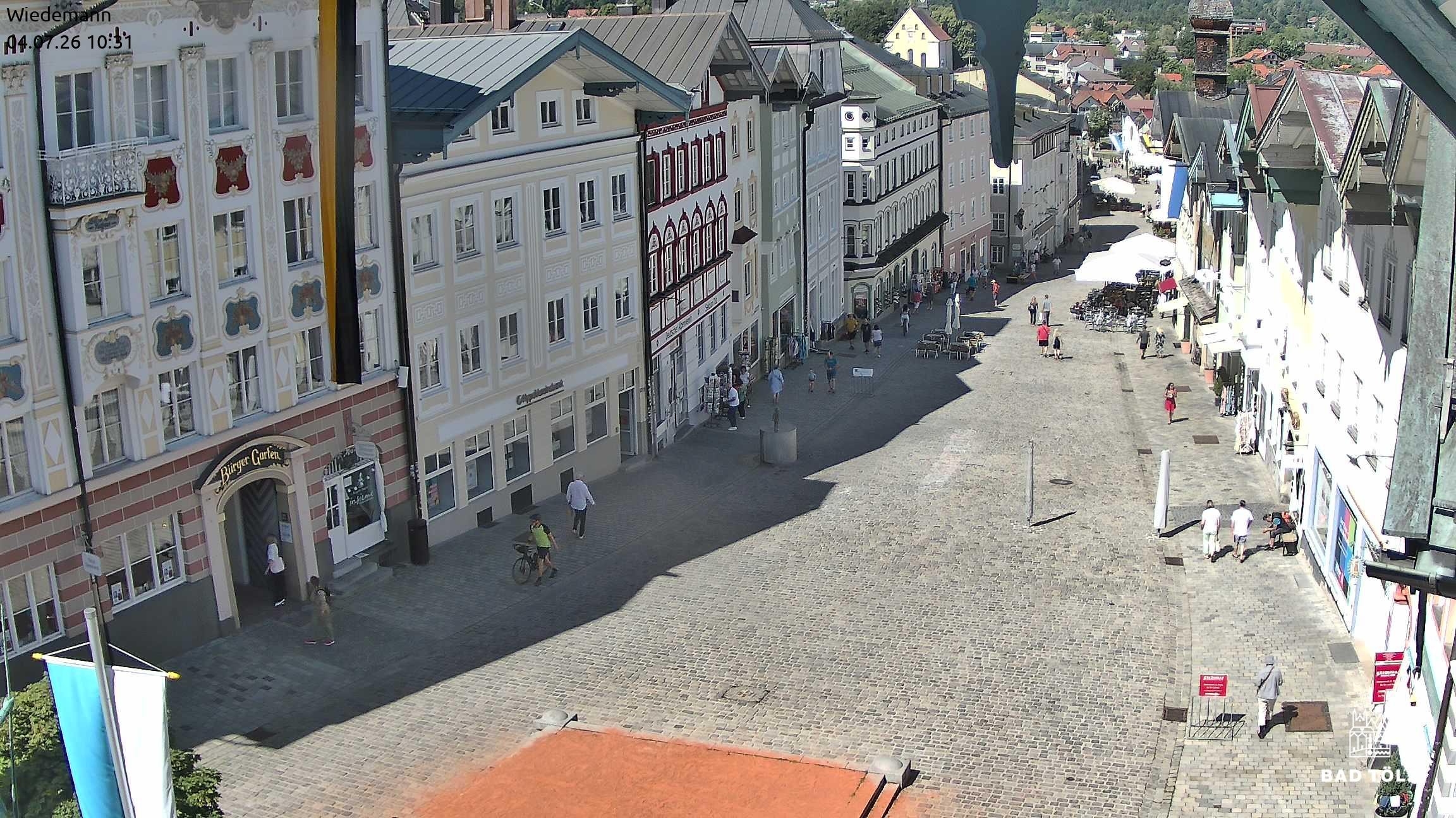 Archived image Webcam Bad Tölz - Marktstraße