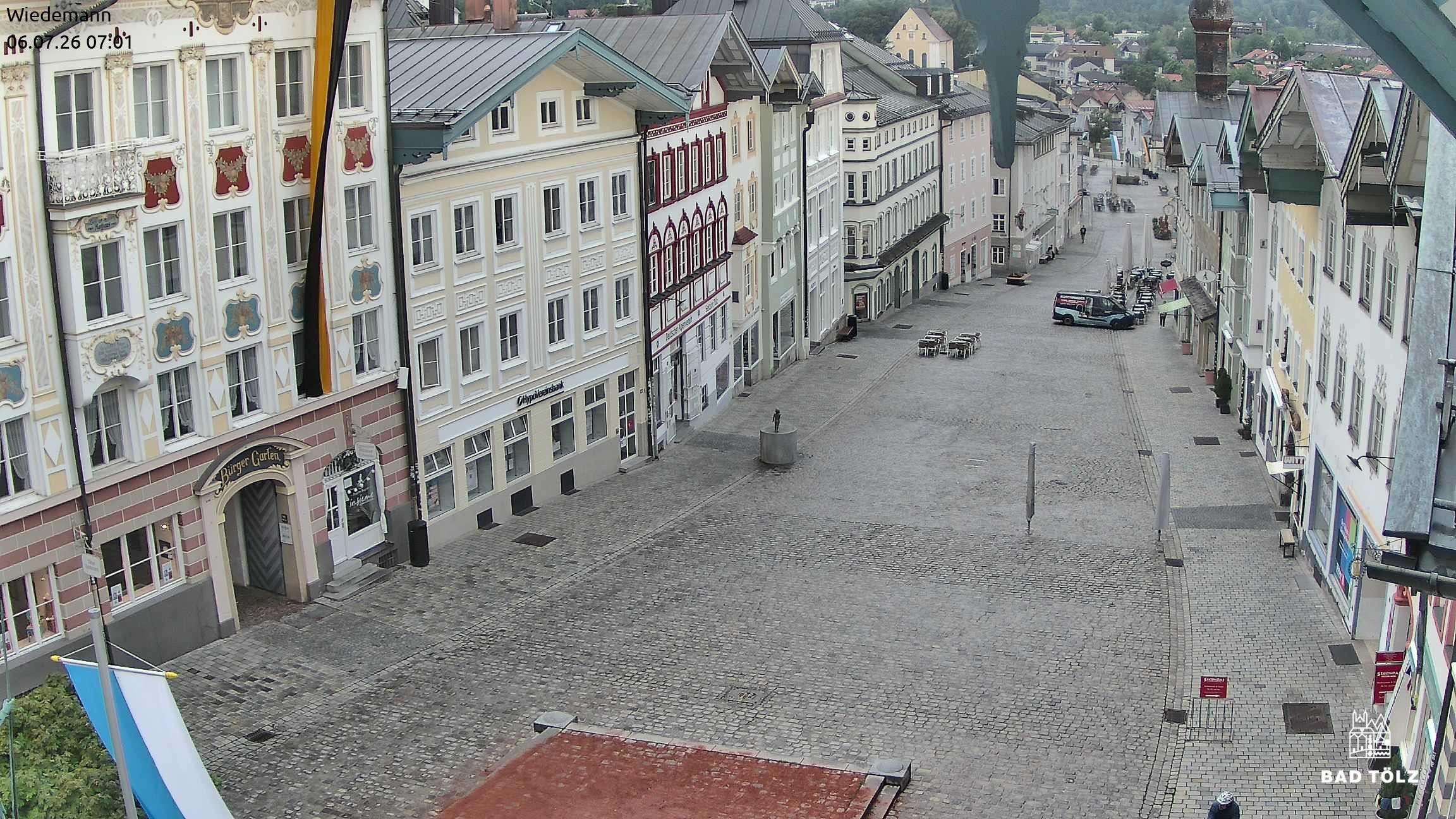 Archiv Foto Webcam Obere Marktstraße Bad Tölz