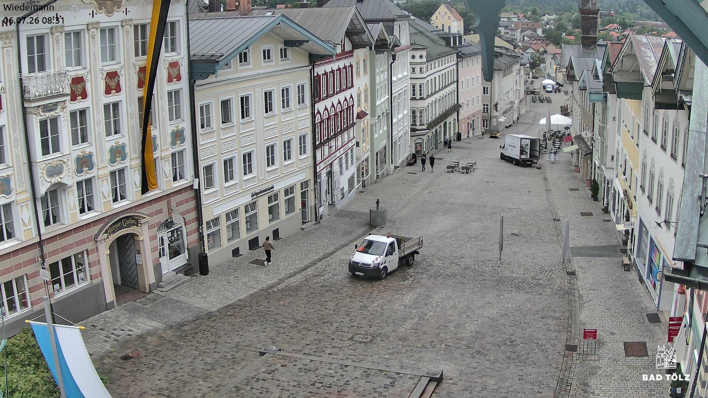 Archiv Foto Webcam Obere Marktstraße Bad Tölz