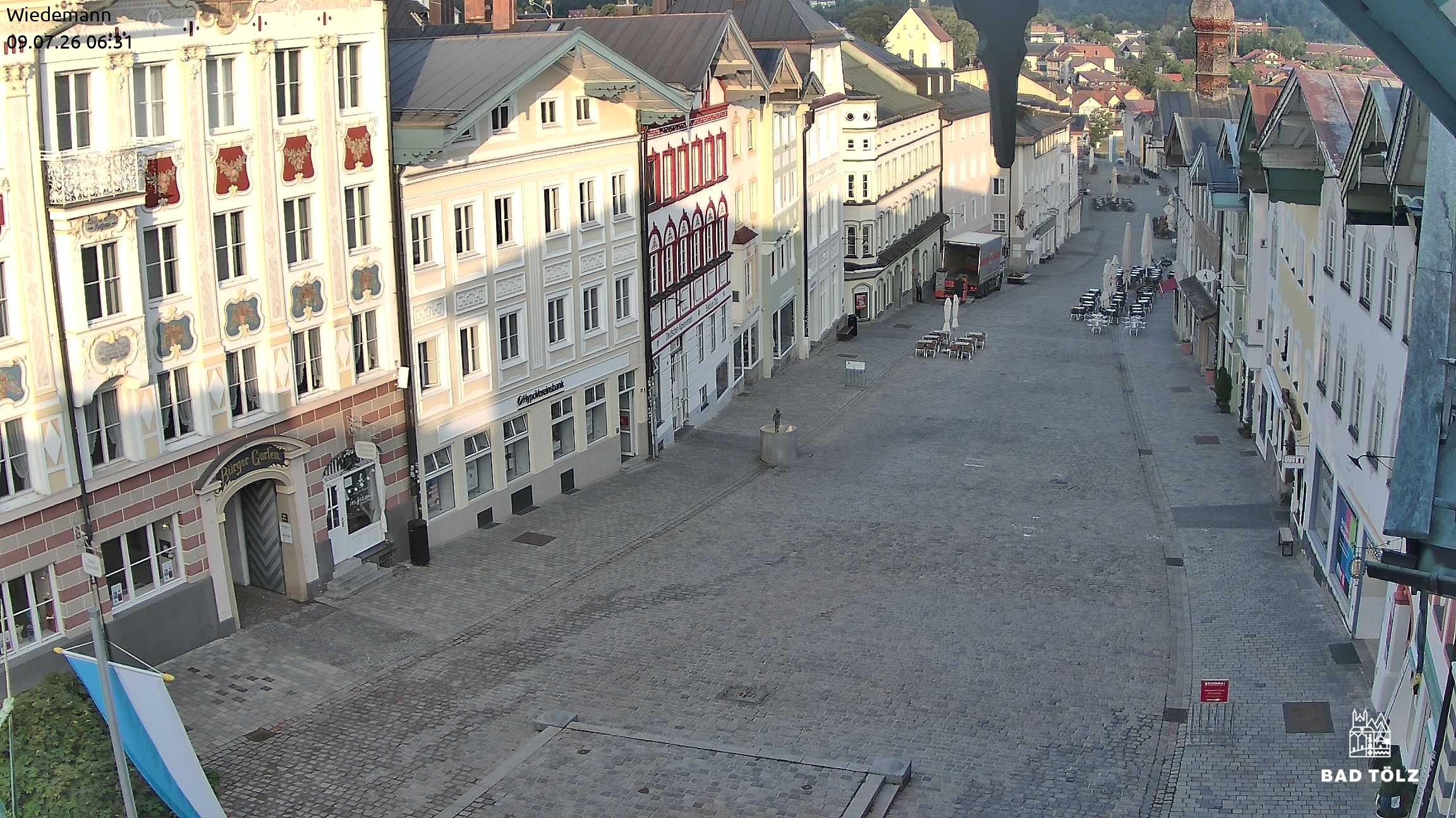 Archiv Foto Webcam Obere Marktstraße Bad Tölz