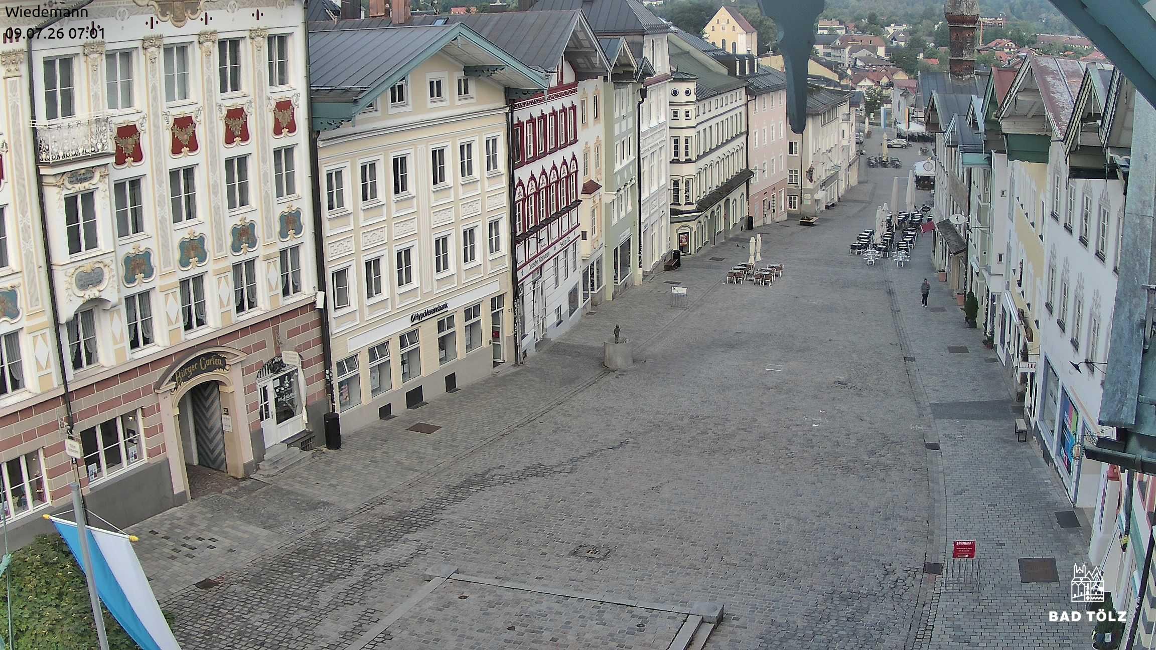 Archiv Foto Webcam Obere Marktstraße Bad Tölz