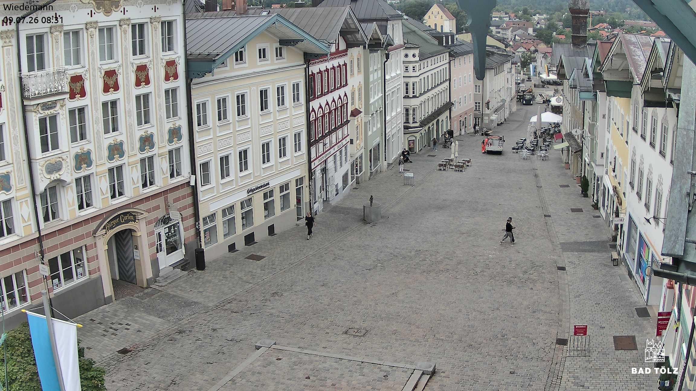 Archiv Foto Webcam Obere Marktstraße Bad Tölz