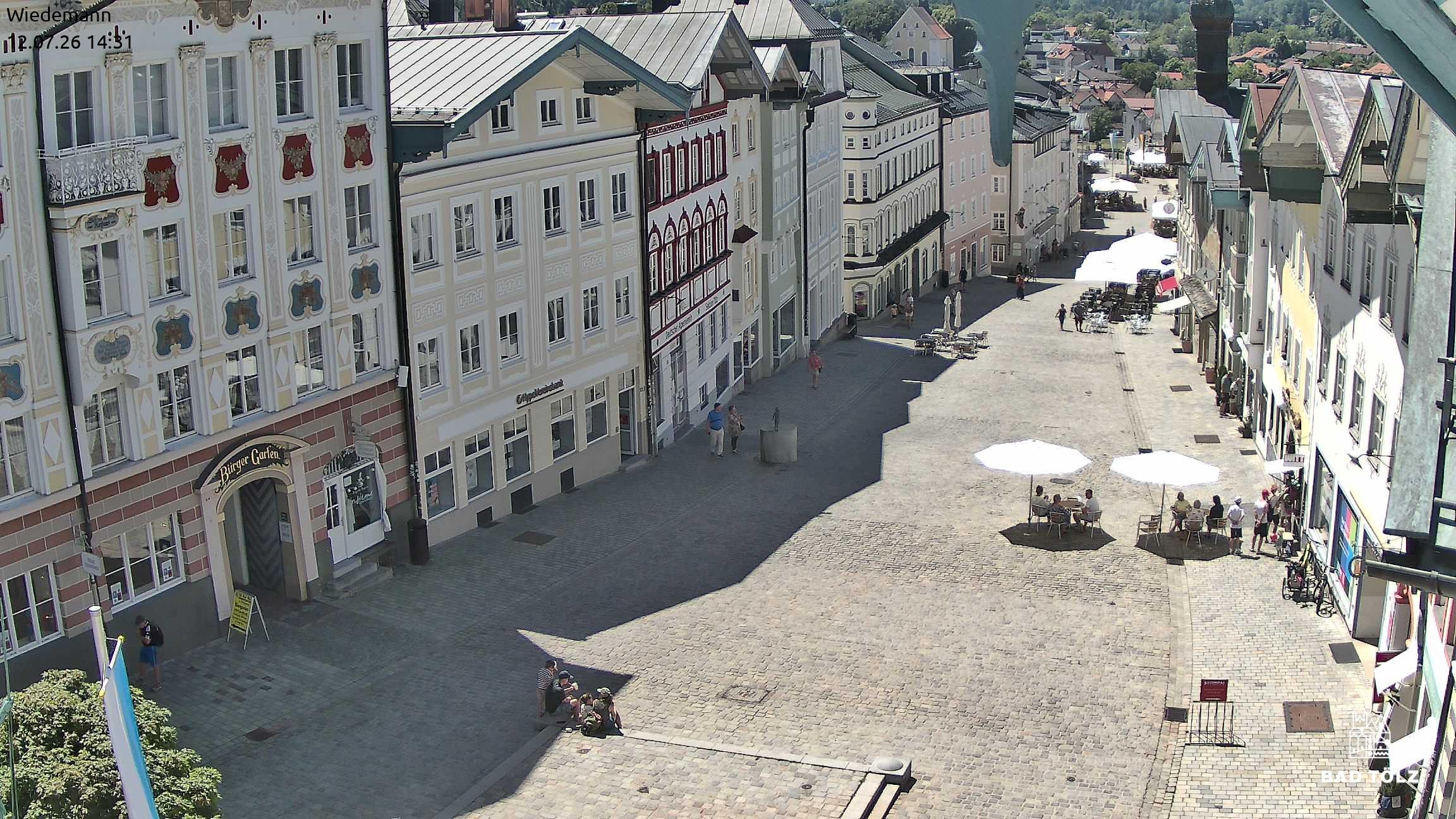 Archived image Webcam Bad Tölz - Marktstraße