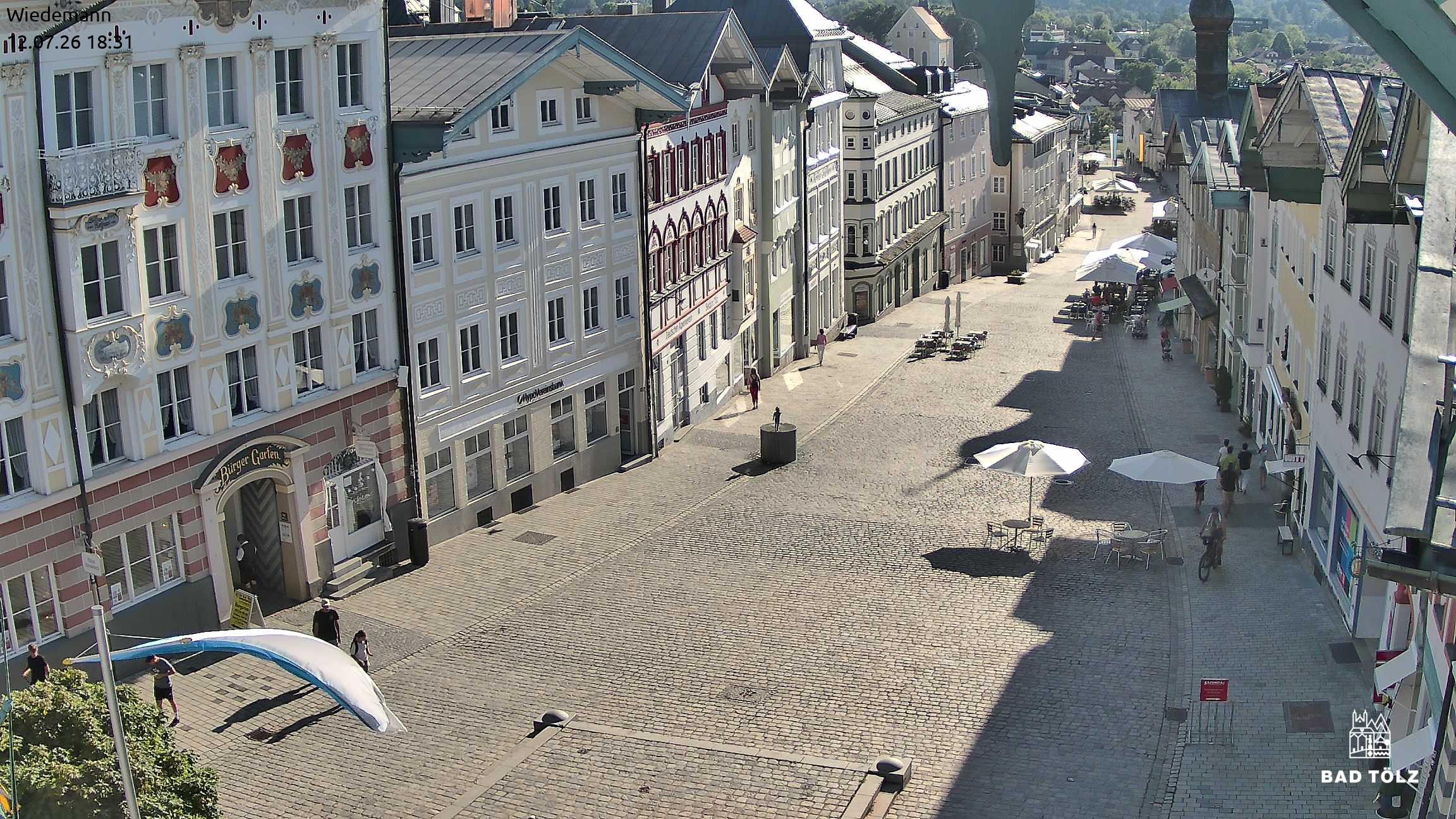 Archived image Webcam Bad Tölz - Marktstraße