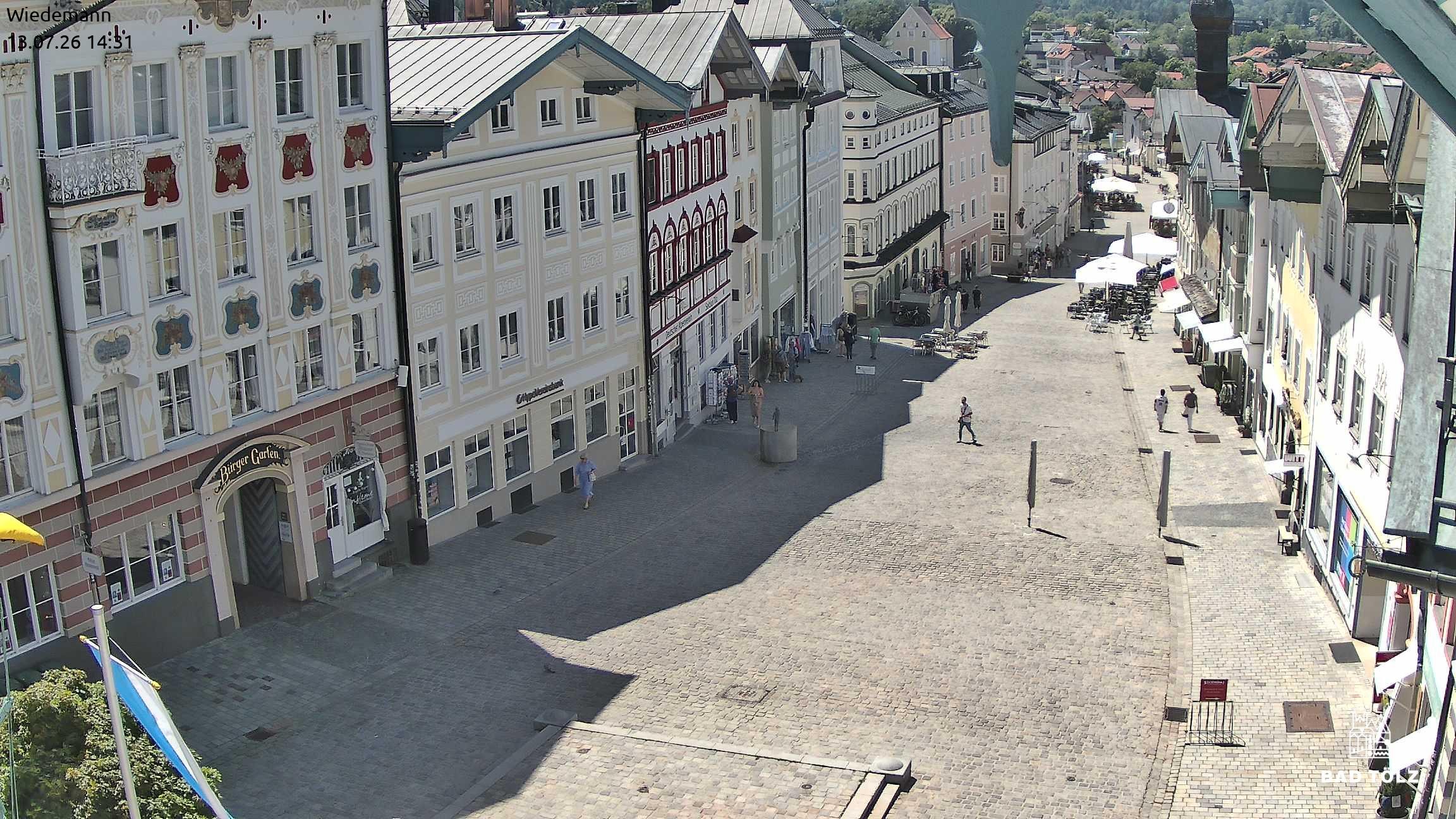 Archived image Webcam Bad Tölz - Marktstraße