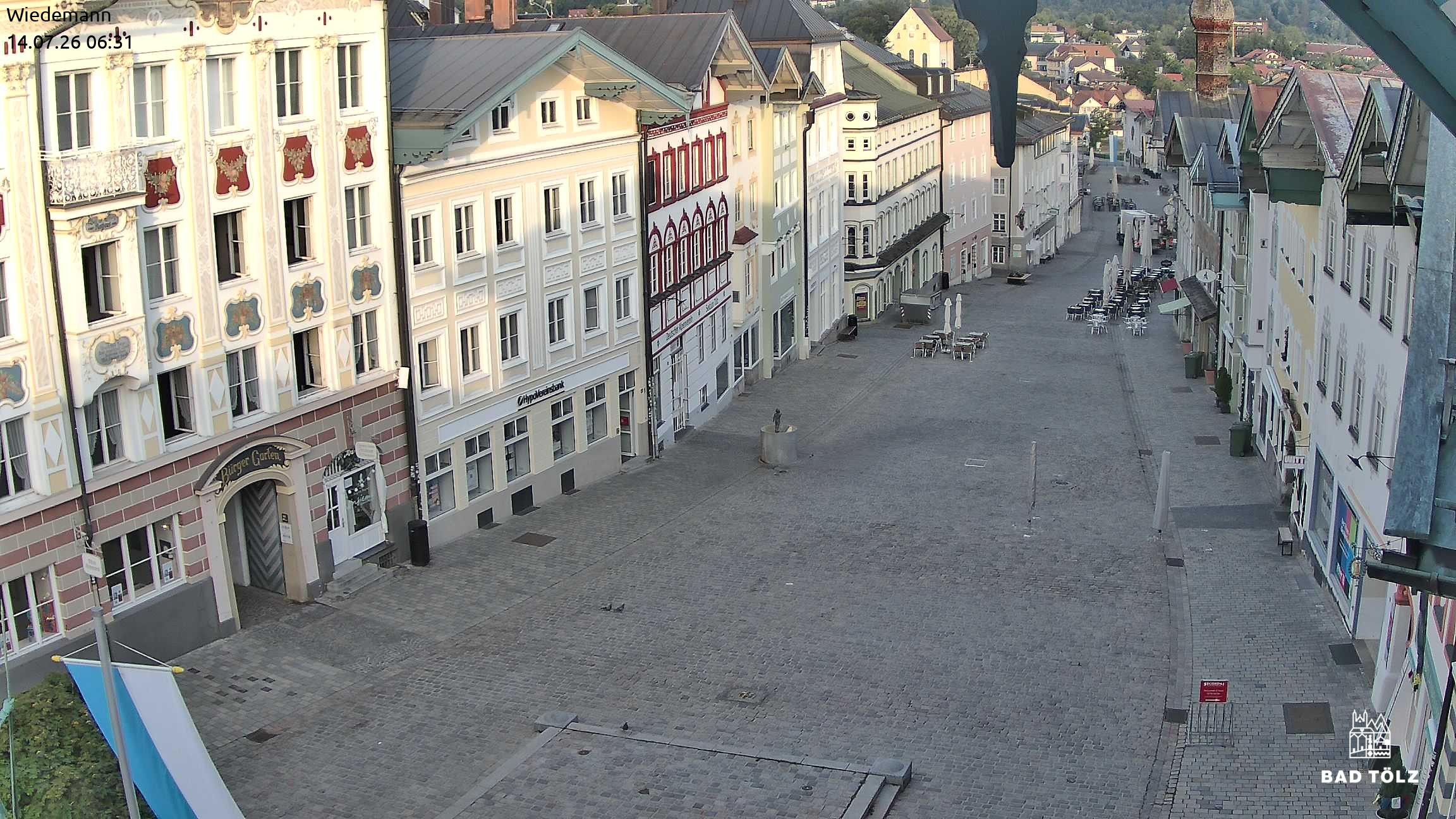 Archived image Webcam Bad Tölz - Marktstraße