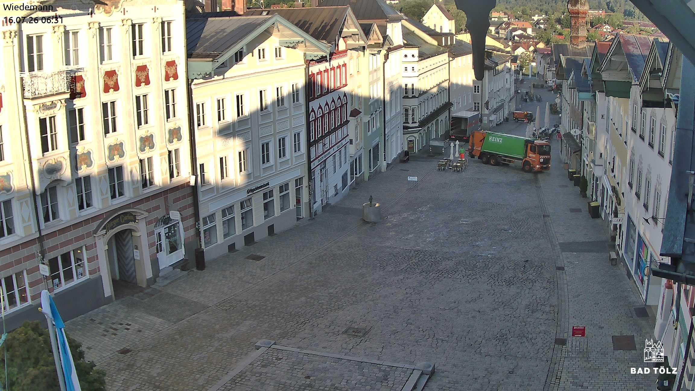 Archiv Foto Webcam Obere Marktstraße Bad Tölz