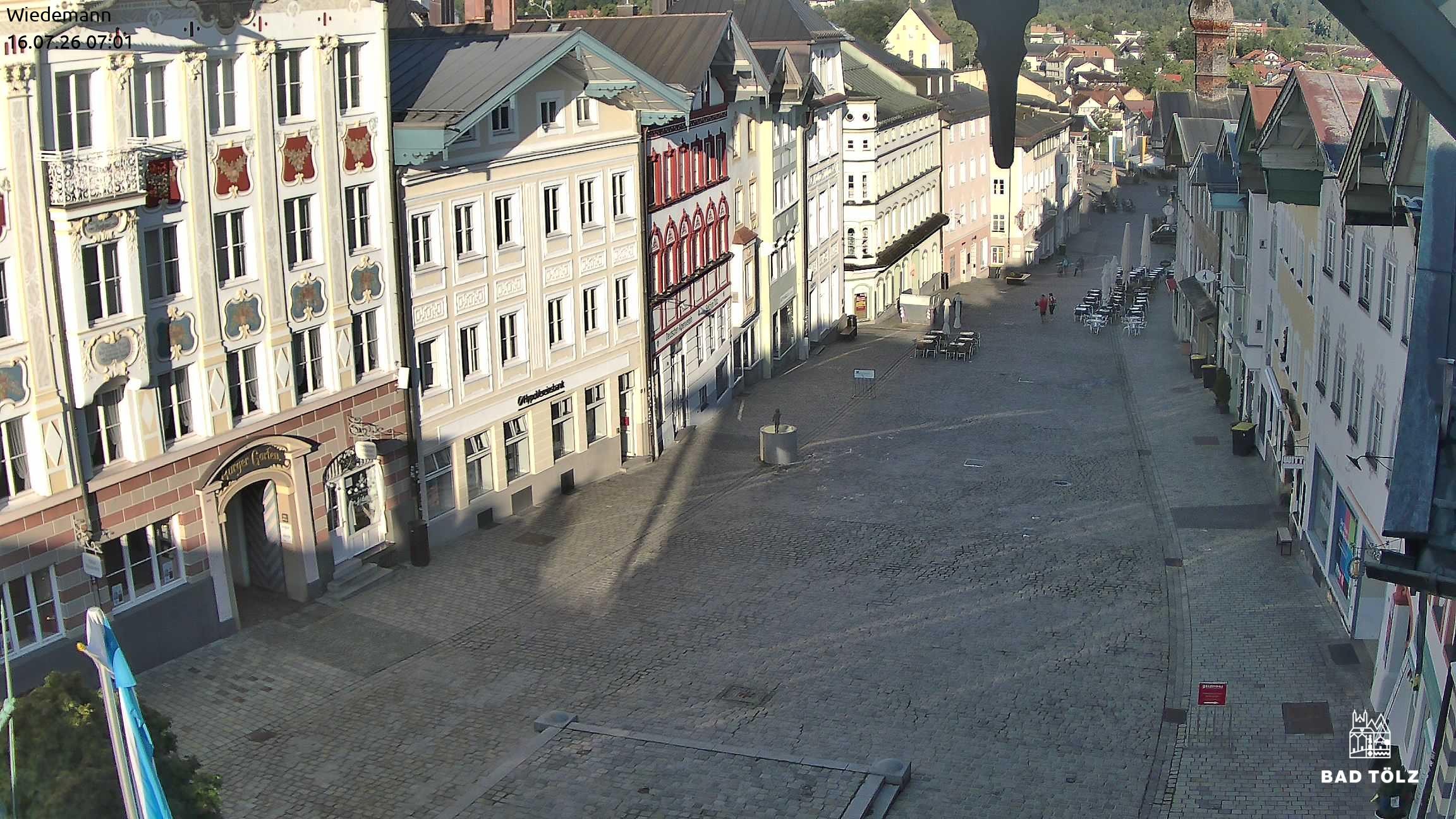 Archiv Foto Webcam Obere Marktstraße Bad Tölz