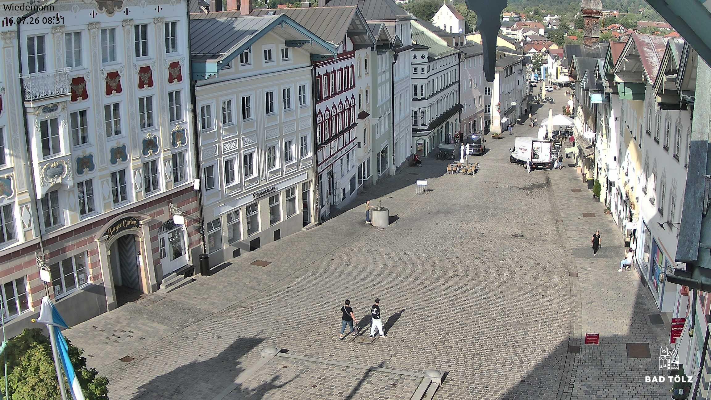 Archiv Foto Webcam Obere Marktstraße Bad Tölz