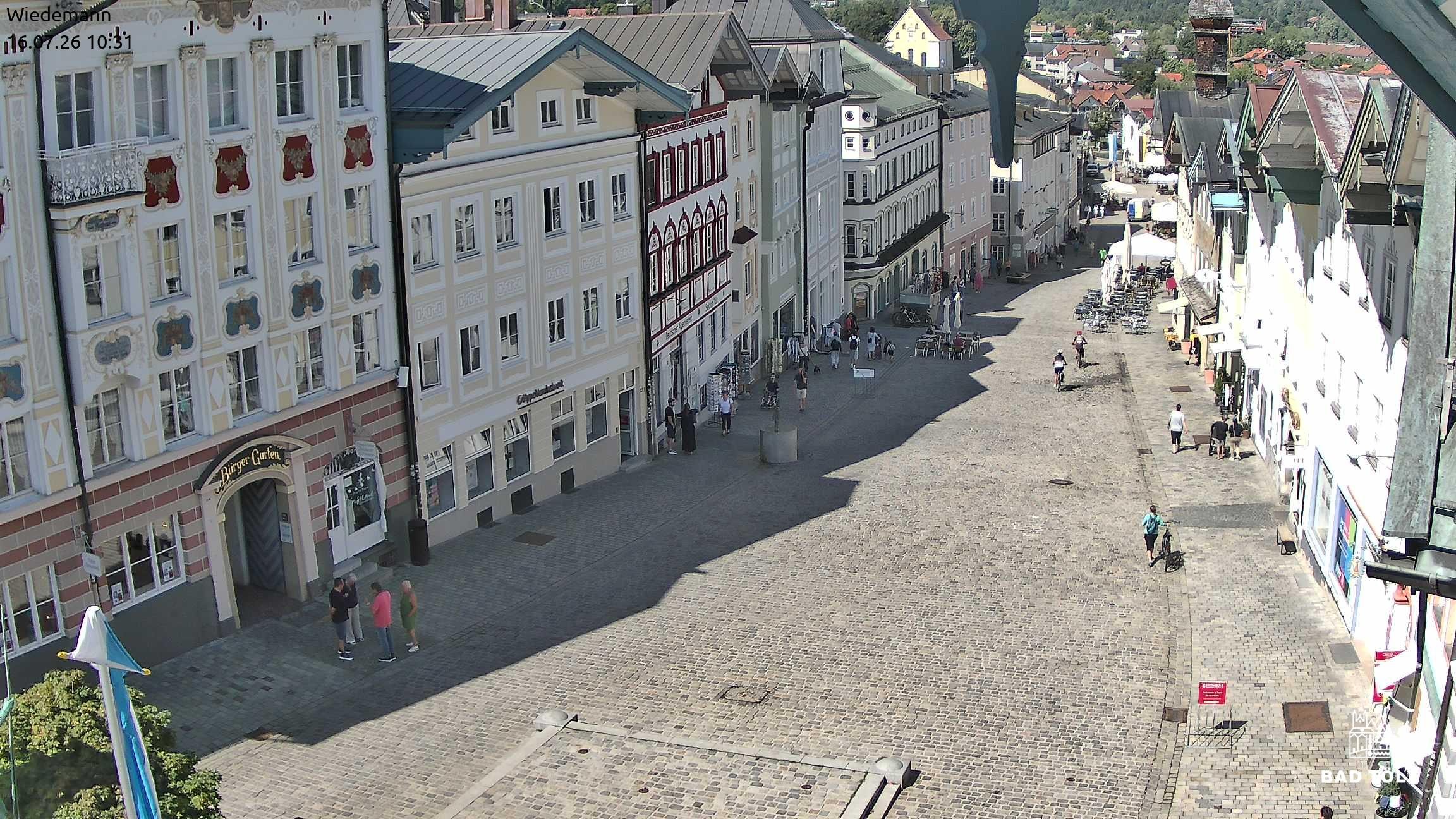 Archiv Foto Webcam Obere Marktstraße Bad Tölz