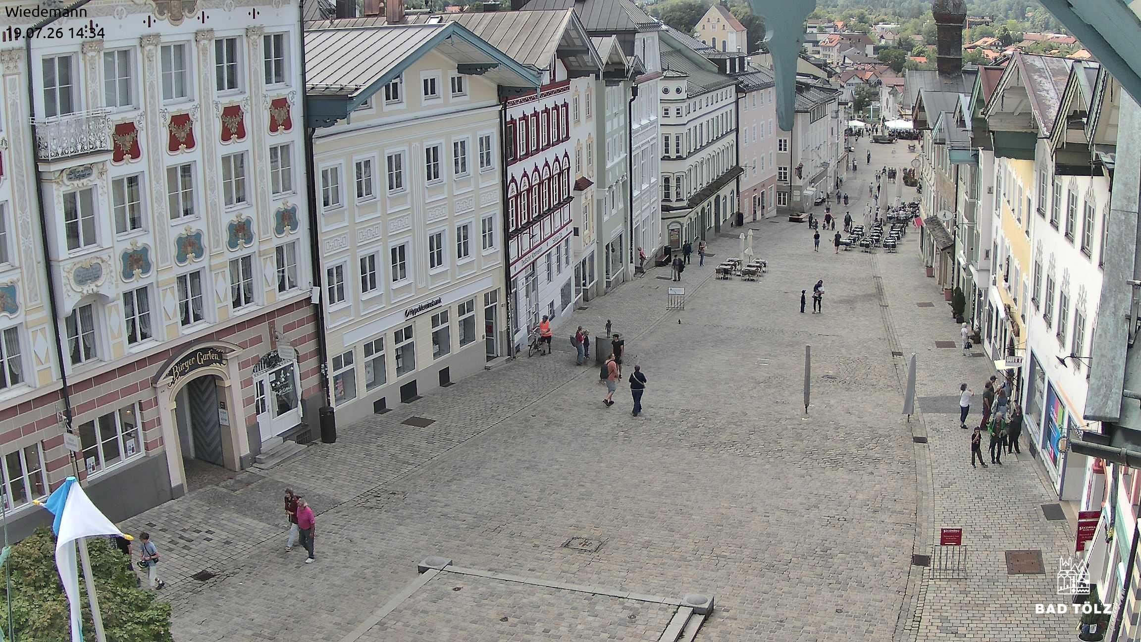Archived image Webcam Bad Tölz - Marktstraße