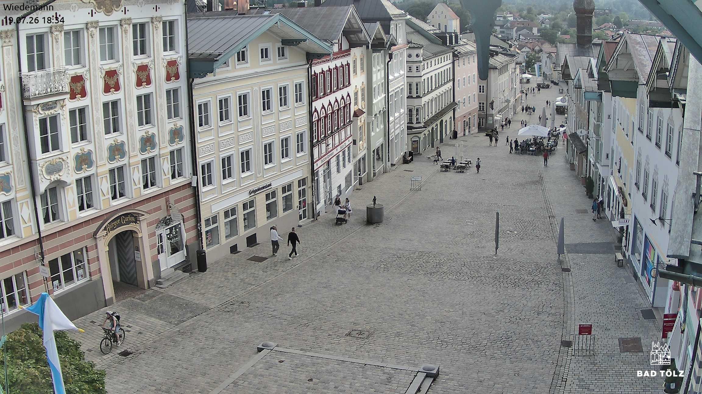 Archived image Webcam Bad Tölz - Marktstraße