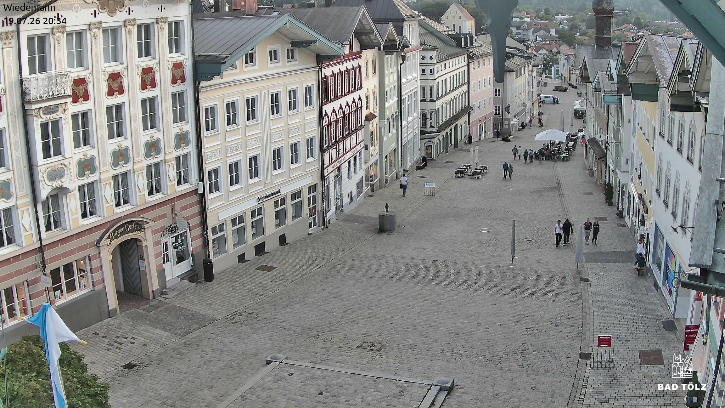 Archived image Webcam Bad Tölz - Marktstraße