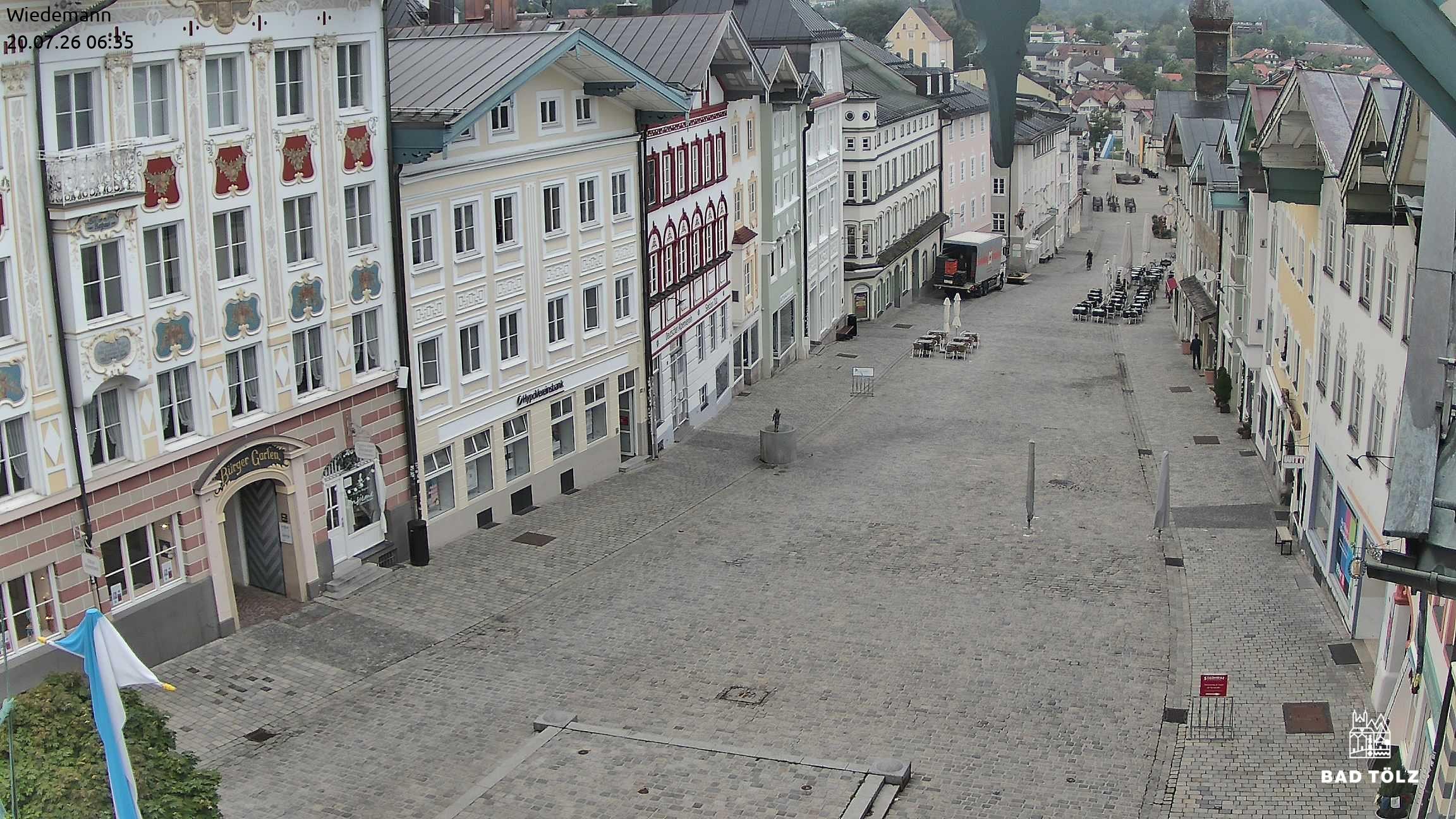 Archiv Foto Webcam Obere Marktstraße Bad Tölz