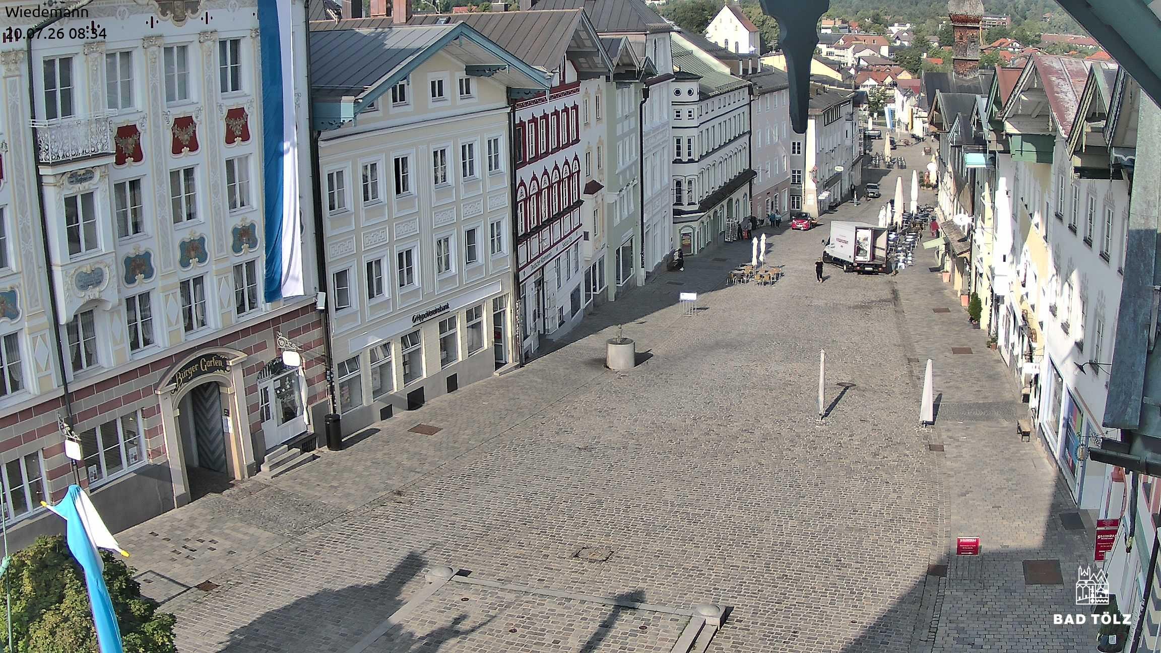 Archiv Foto Webcam Obere Marktstraße Bad Tölz