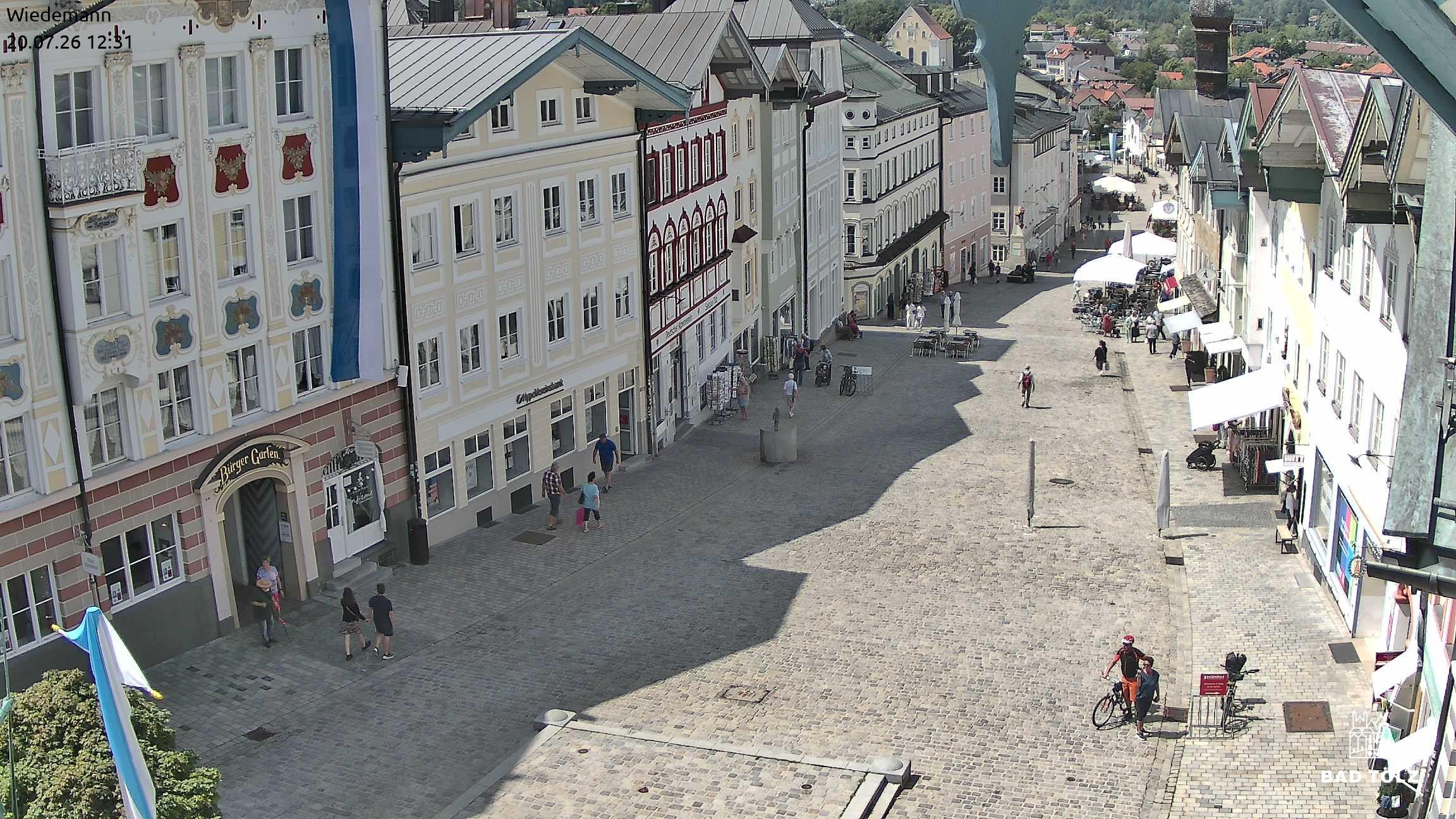 Archiv Foto Webcam Obere Marktstraße Bad Tölz